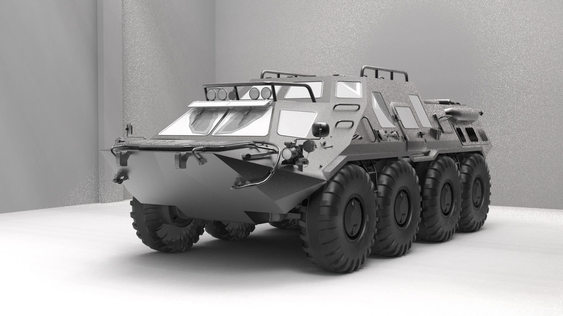 BTR Tuz 420 Low-poly 3D model_2