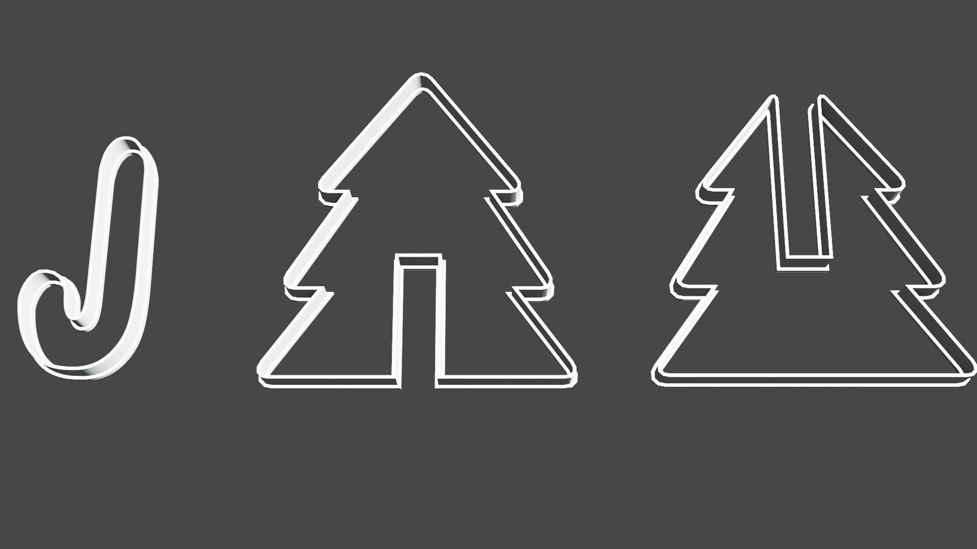 NEW YEAR - CHRISTMAS COOKIE or CLAY CUTTER 3D PRINT MODEL 3D print model_8