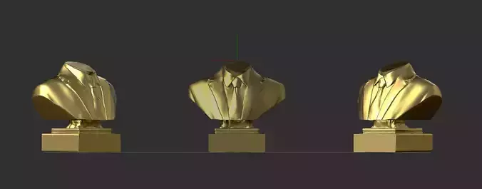 bust suit pose  3D print model