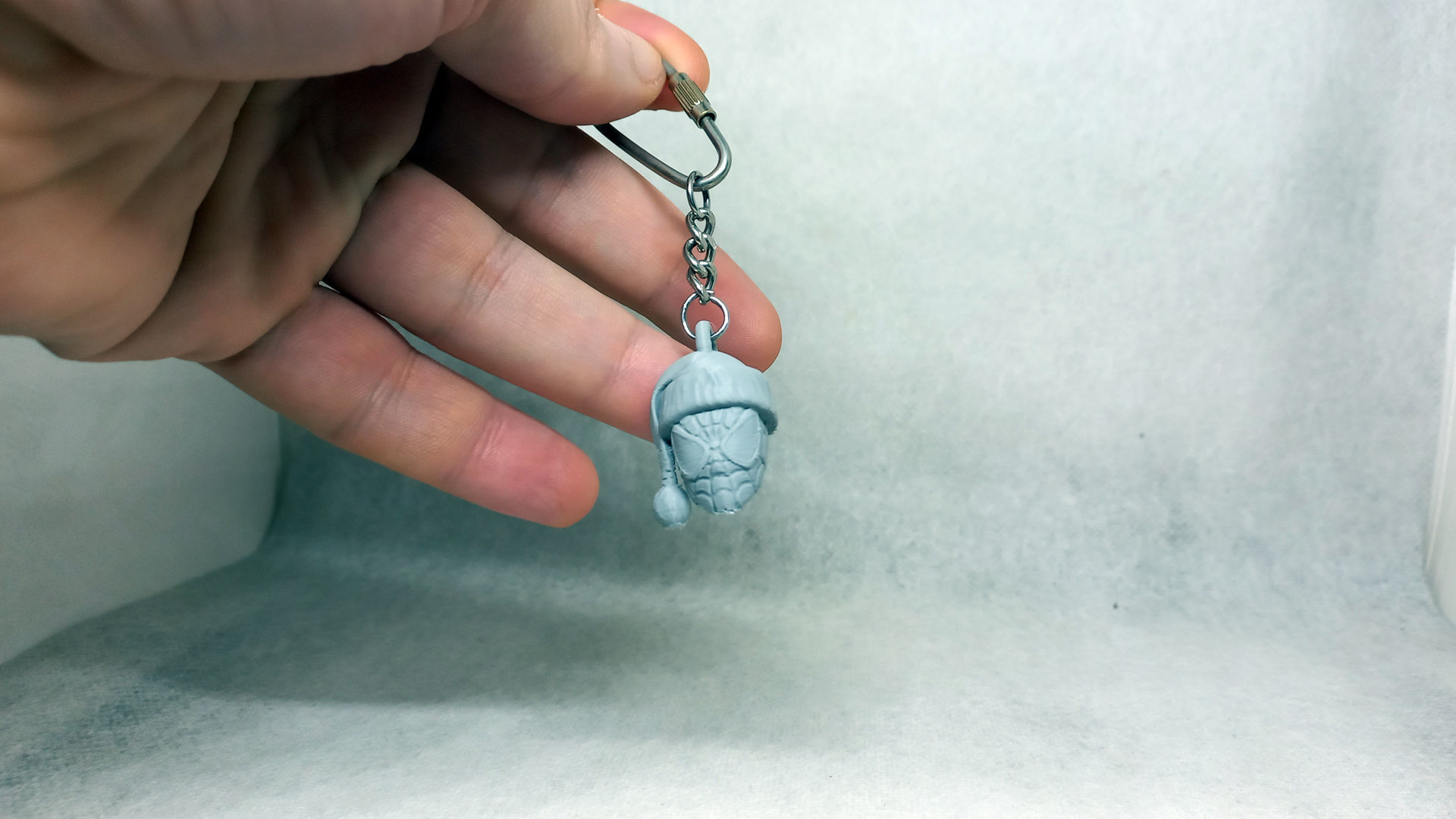 santa SPIDER MAN keychain  3D print model_6