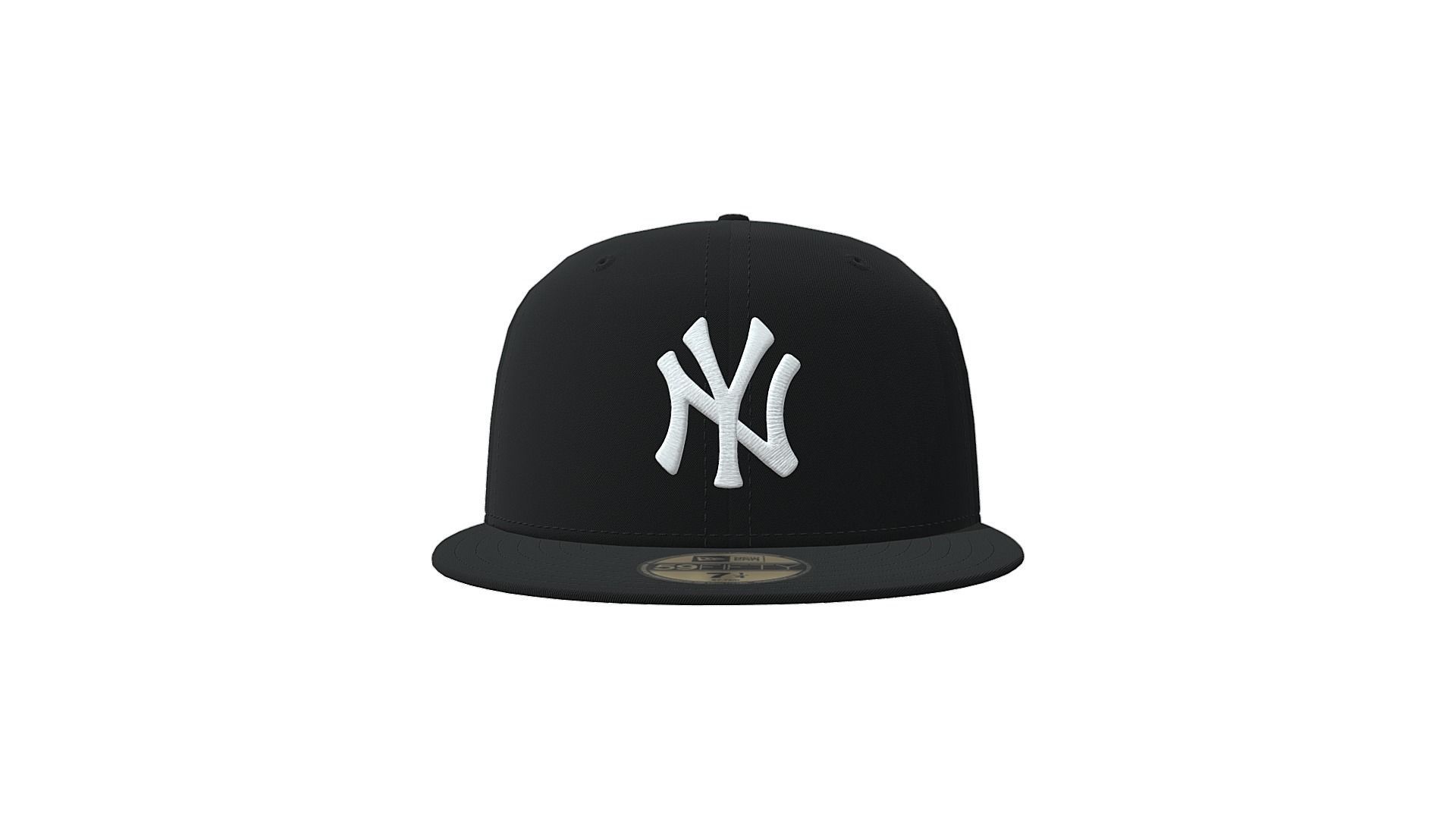 Baseball Cap Low-poly 3D model_1