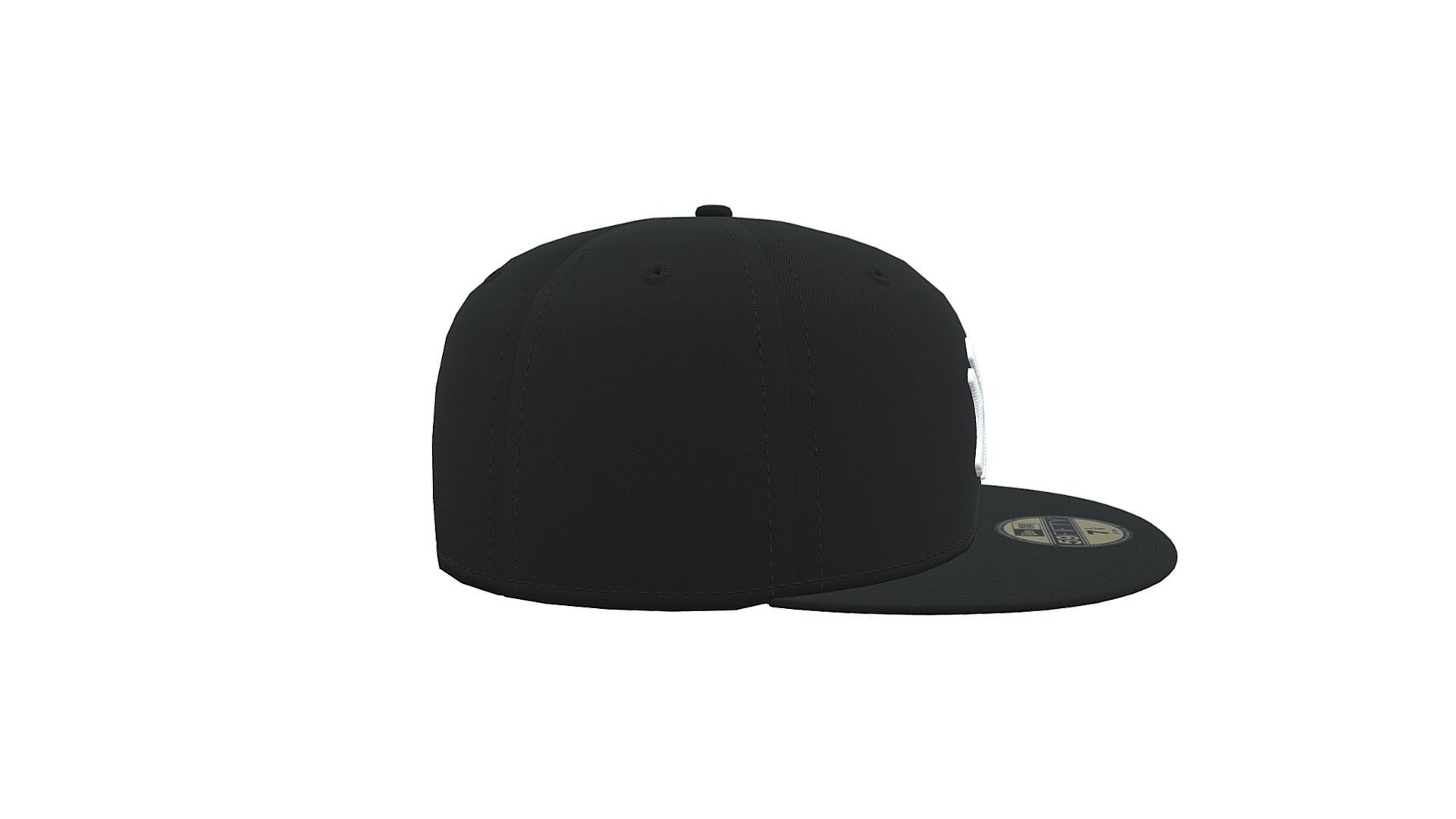 Baseball Cap Low-poly 3D model_2