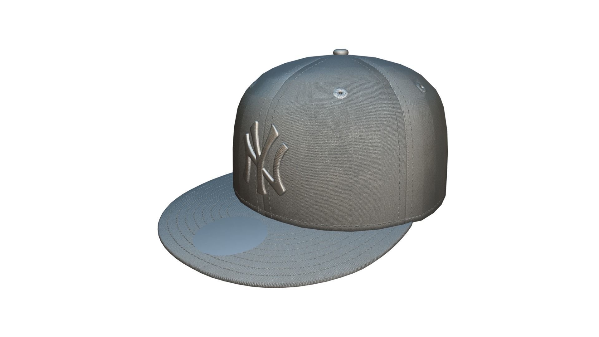 Baseball Cap Low-poly 3D model_7