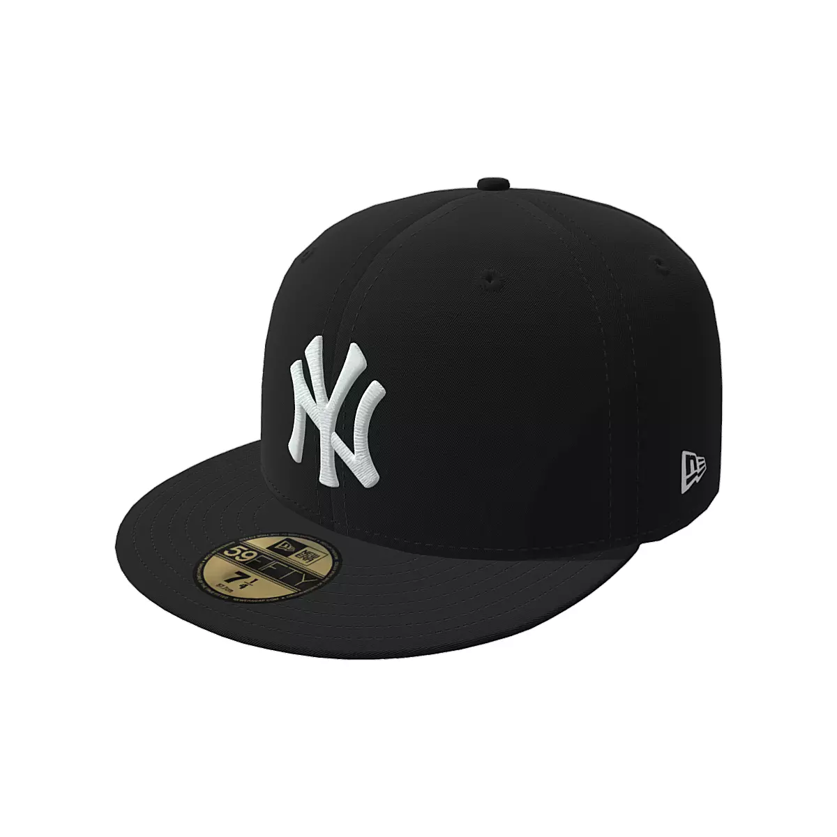 Baseball Cap Low-poly 3D model_0