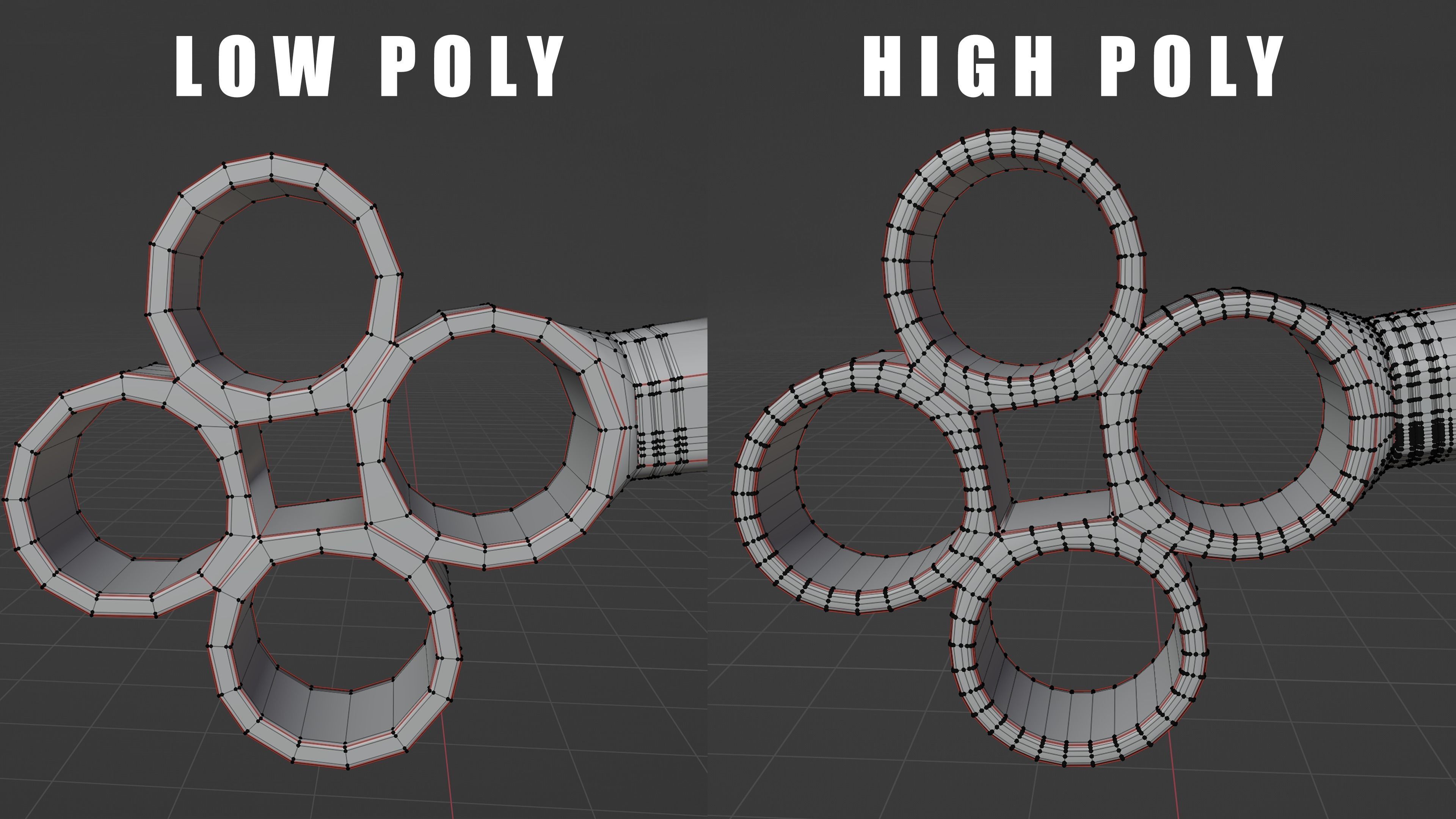 Modular Medieval European Sword-Falchion pack Low-poly 3D model_1