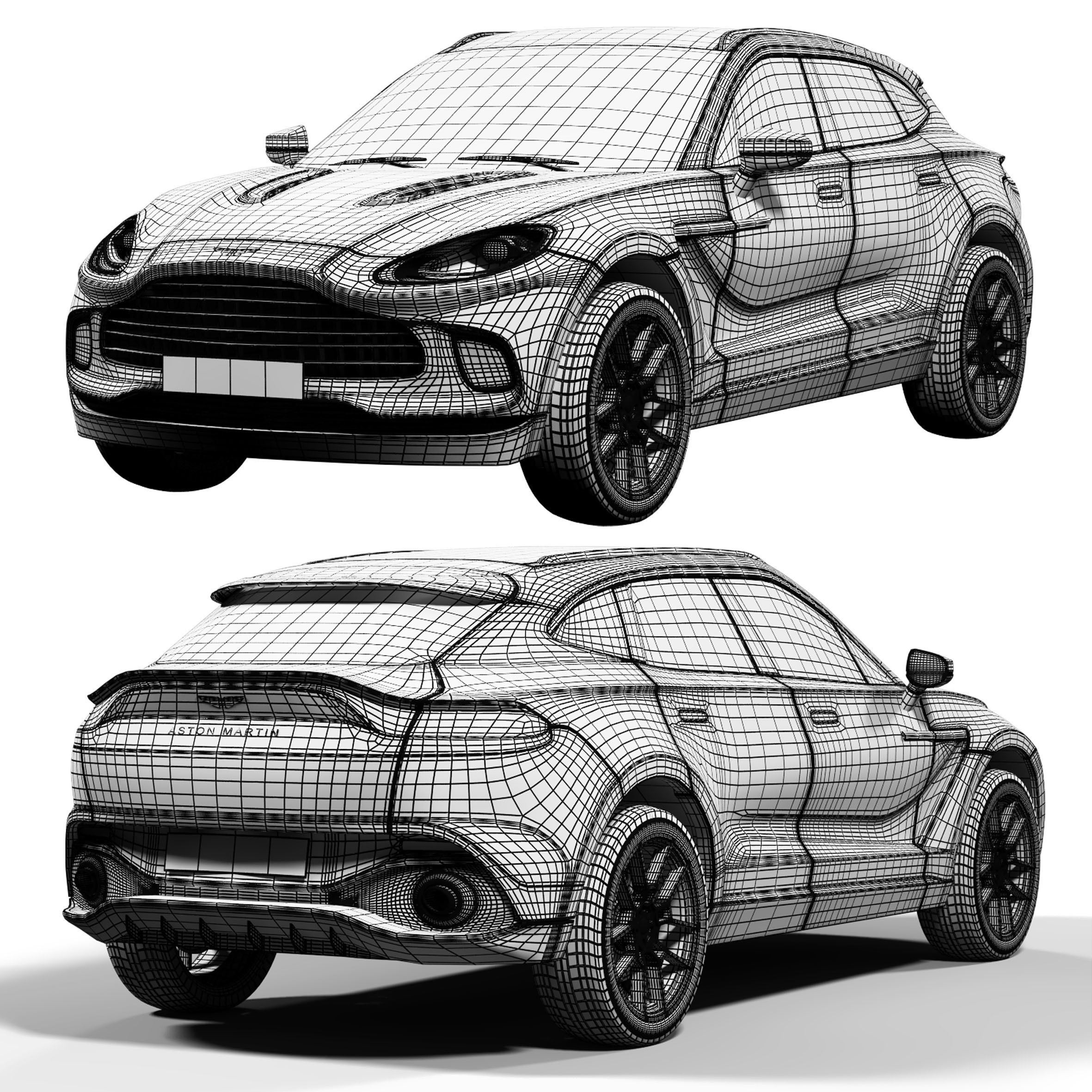 Aston Martin DBX 3D model_4