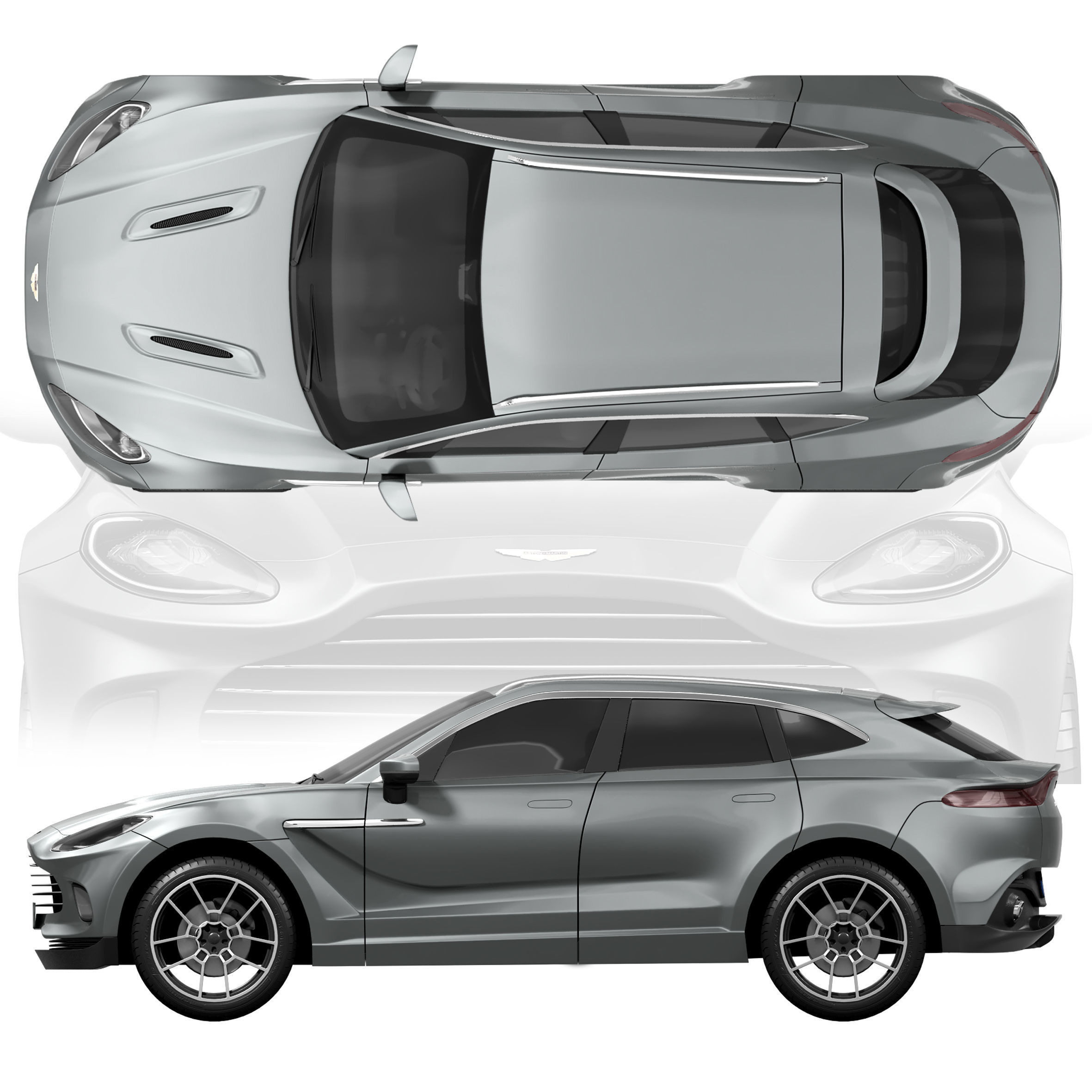 Aston Martin DBX 3D model_3