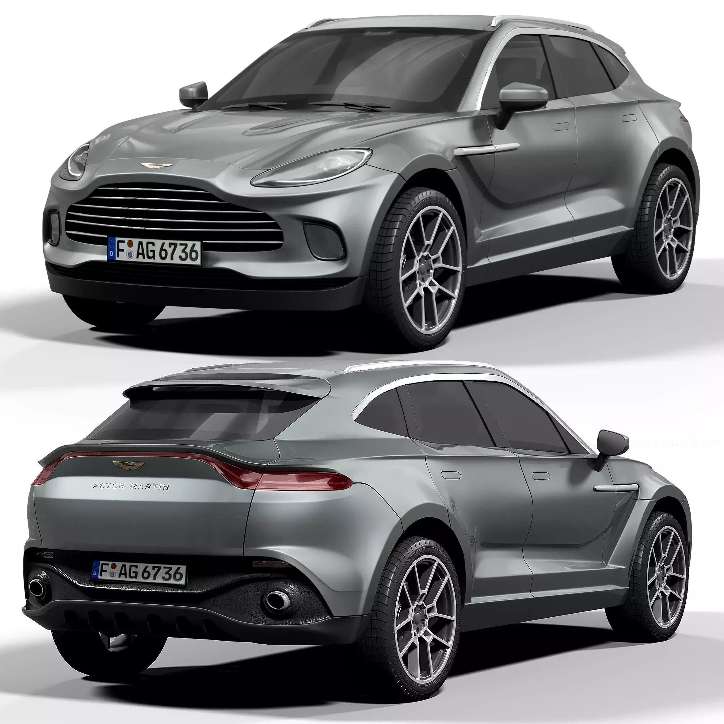 Aston Martin DBX 3D model_0
