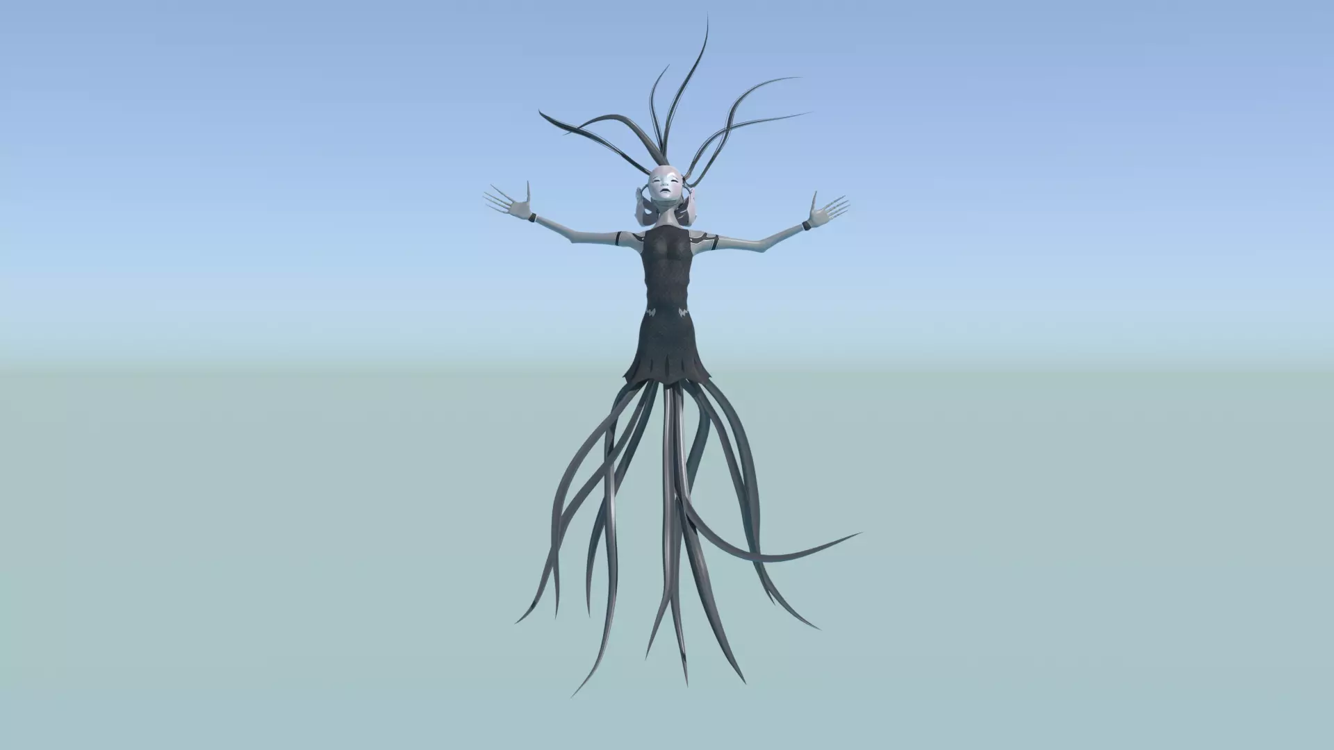 Ethereal Root Spirit Low-poly 3D model_4