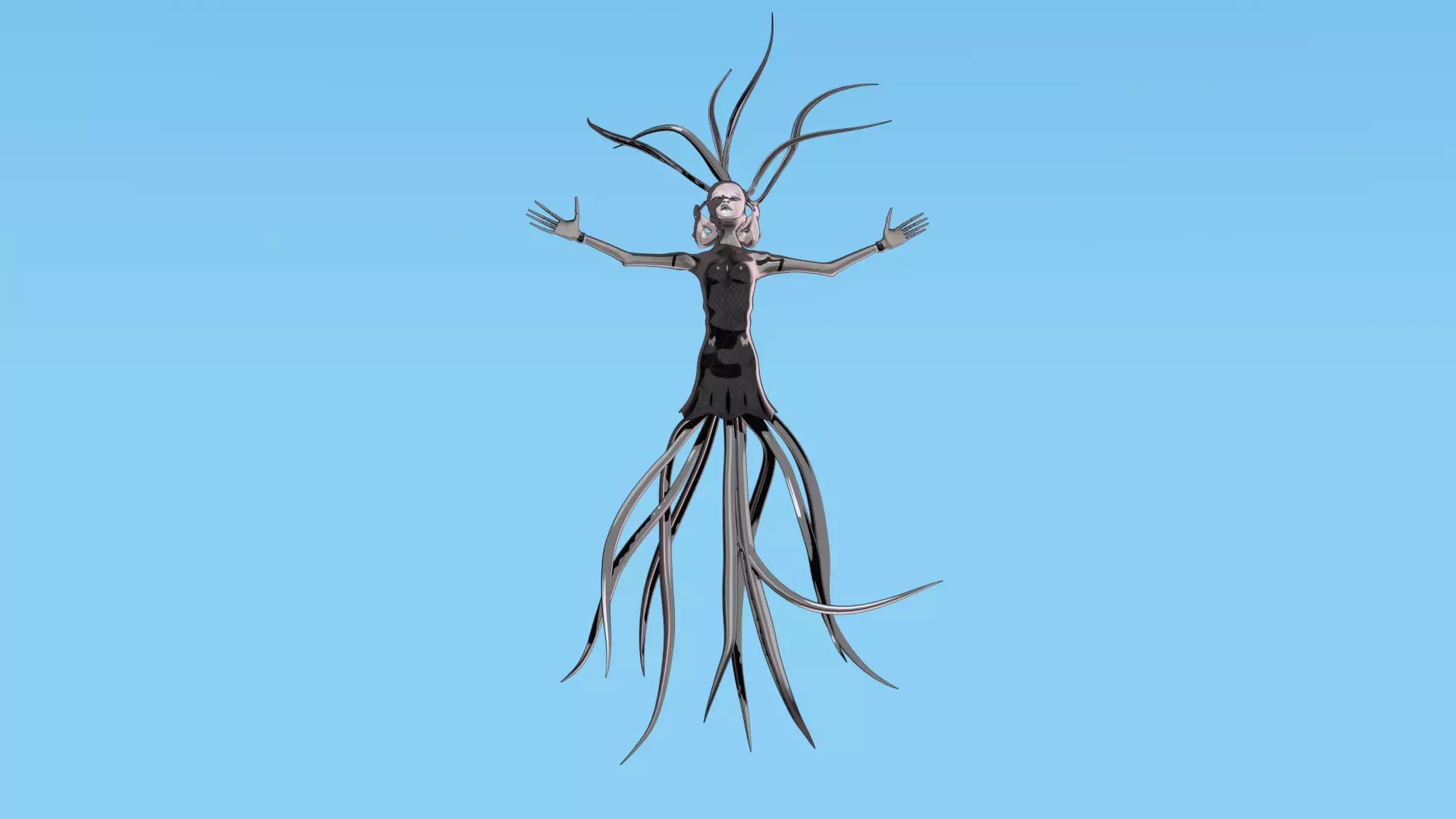 Ethereal Root Spirit Low-poly 3D model_7
