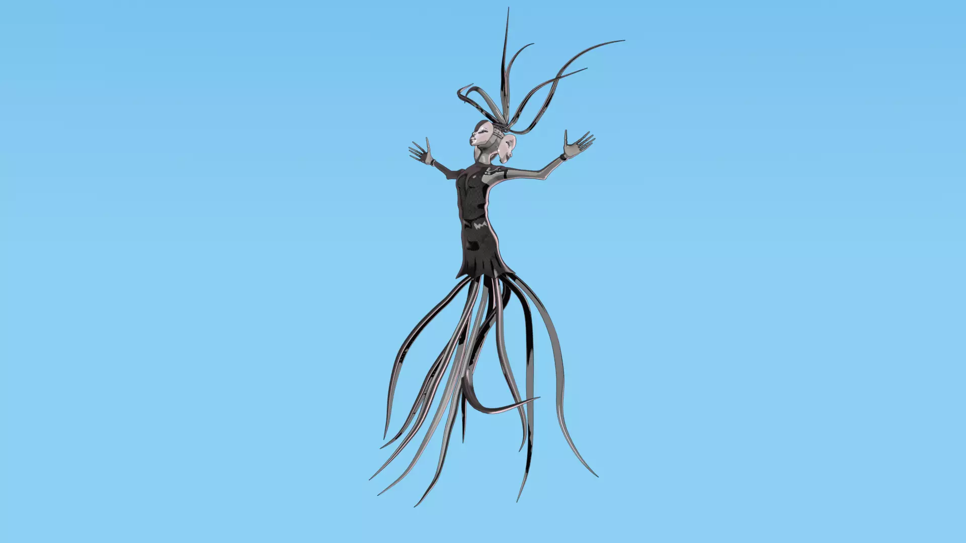 Ethereal Root Spirit Low-poly 3D model_8
