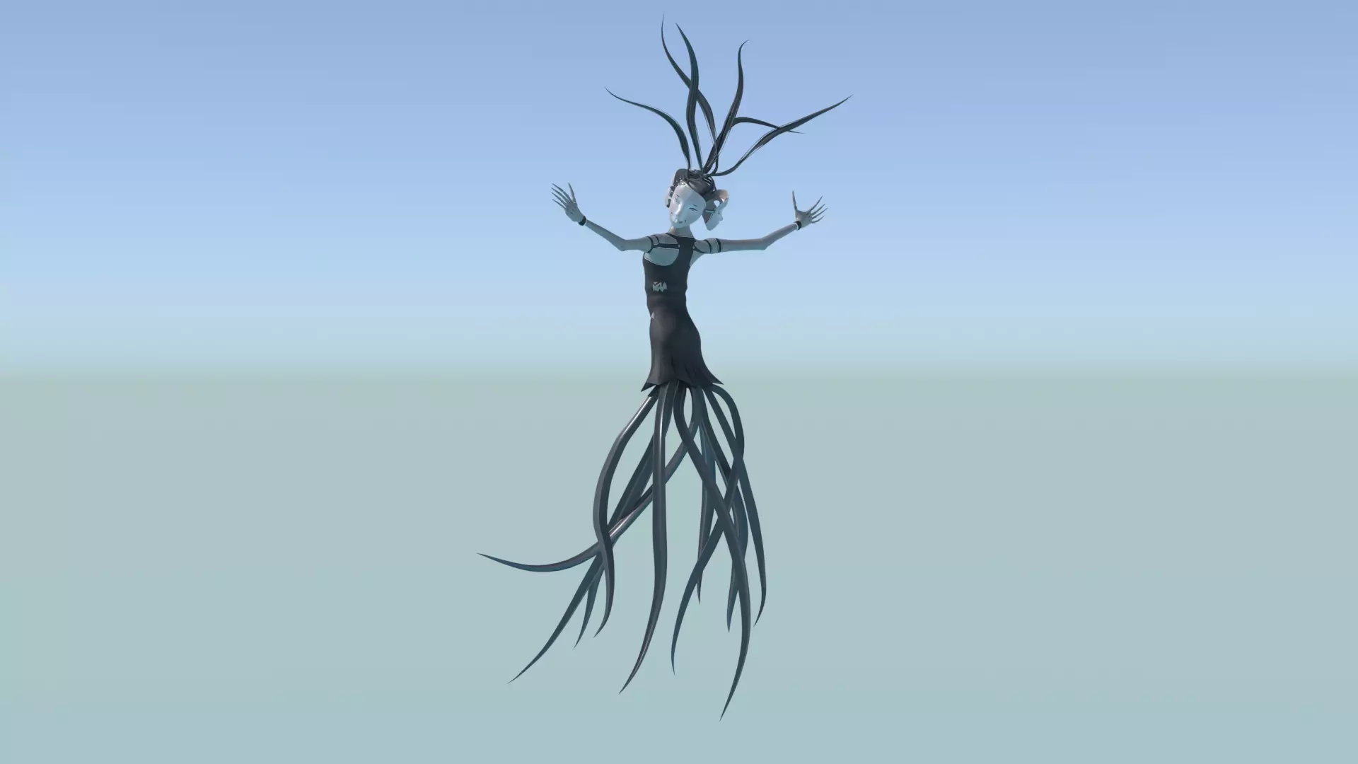 Ethereal Root Spirit Low-poly 3D model_6