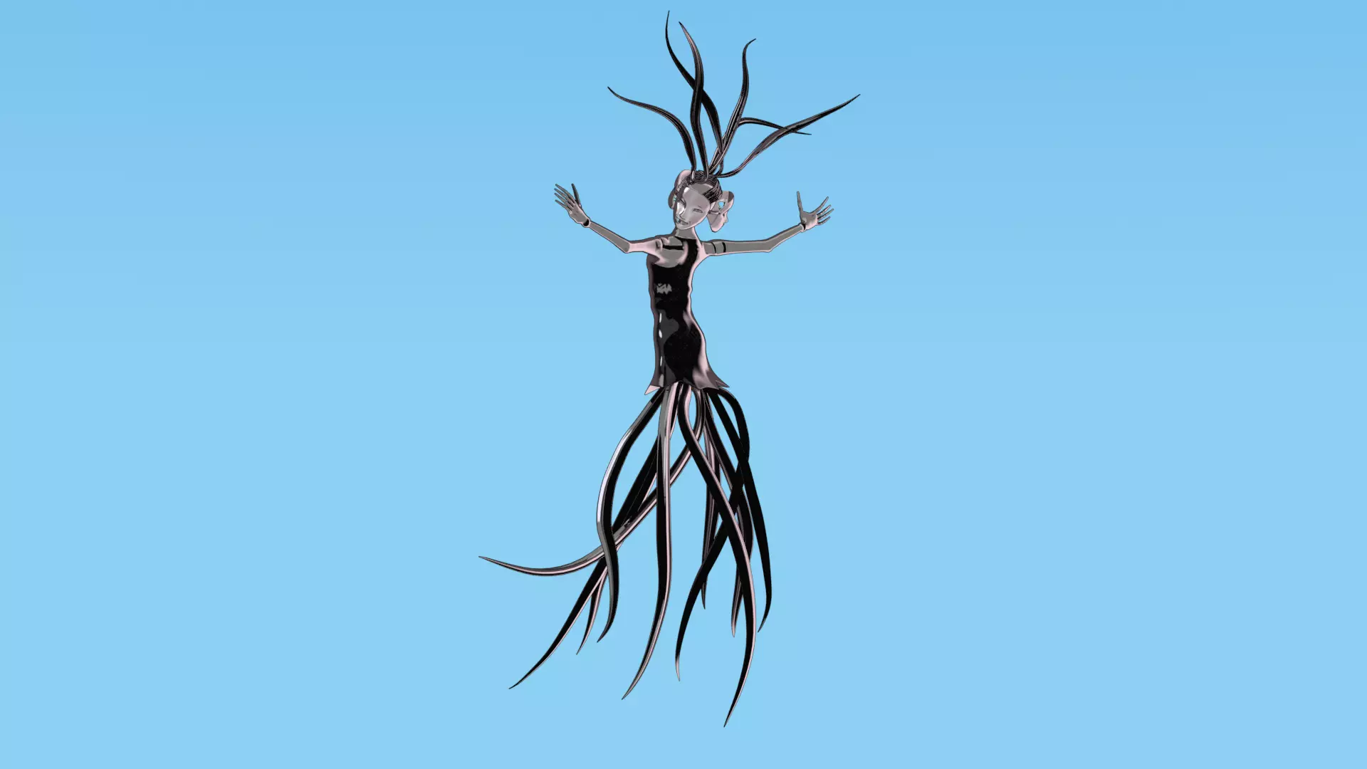 Ethereal Root Spirit Low-poly 3D model_9