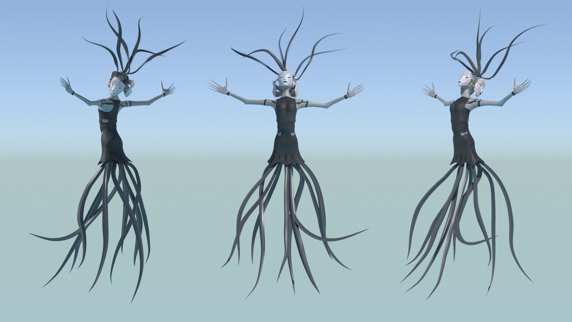Ethereal Root Spirit Low-poly 3D model_2