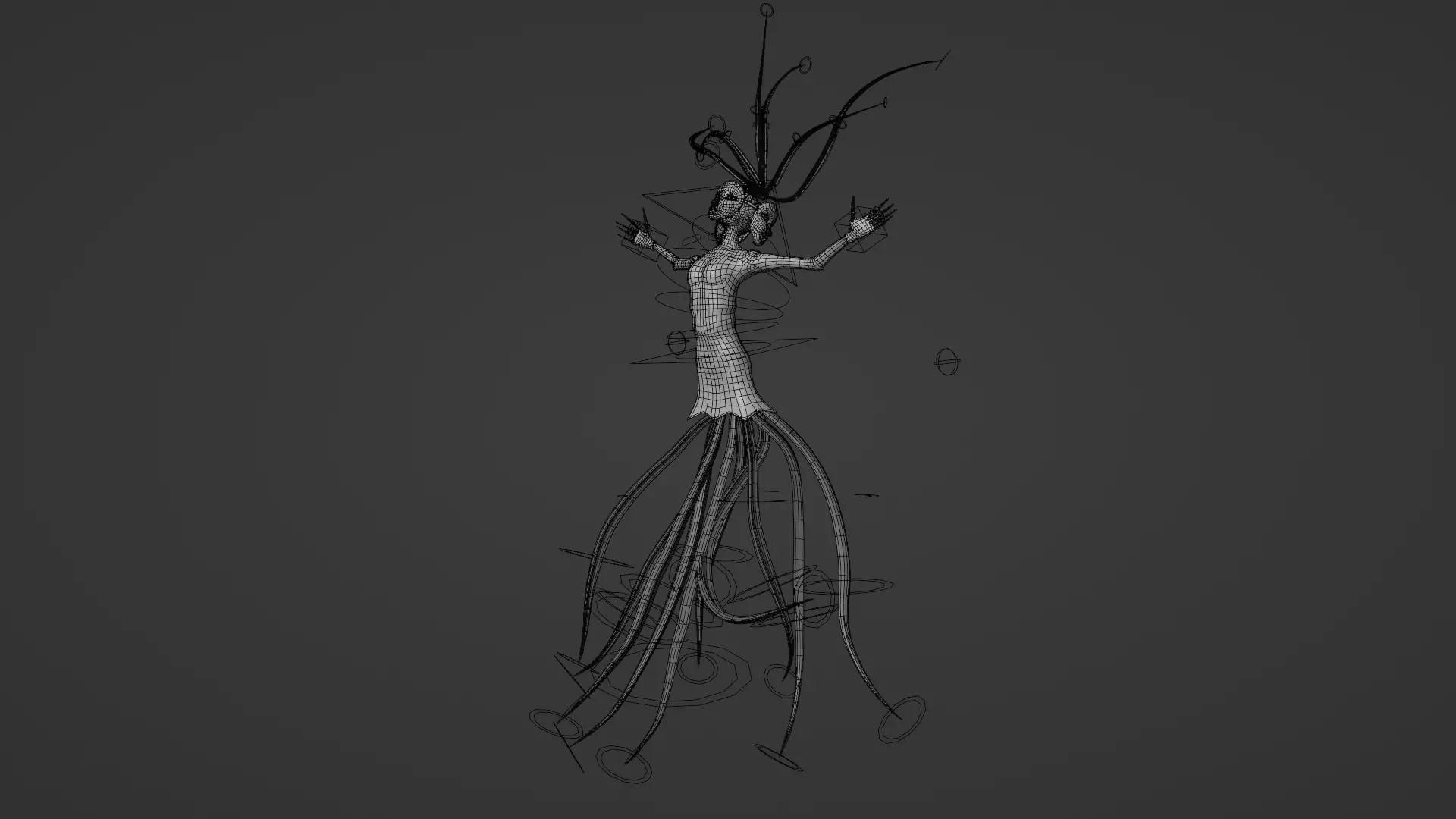 Ethereal Root Spirit Low-poly 3D model_11