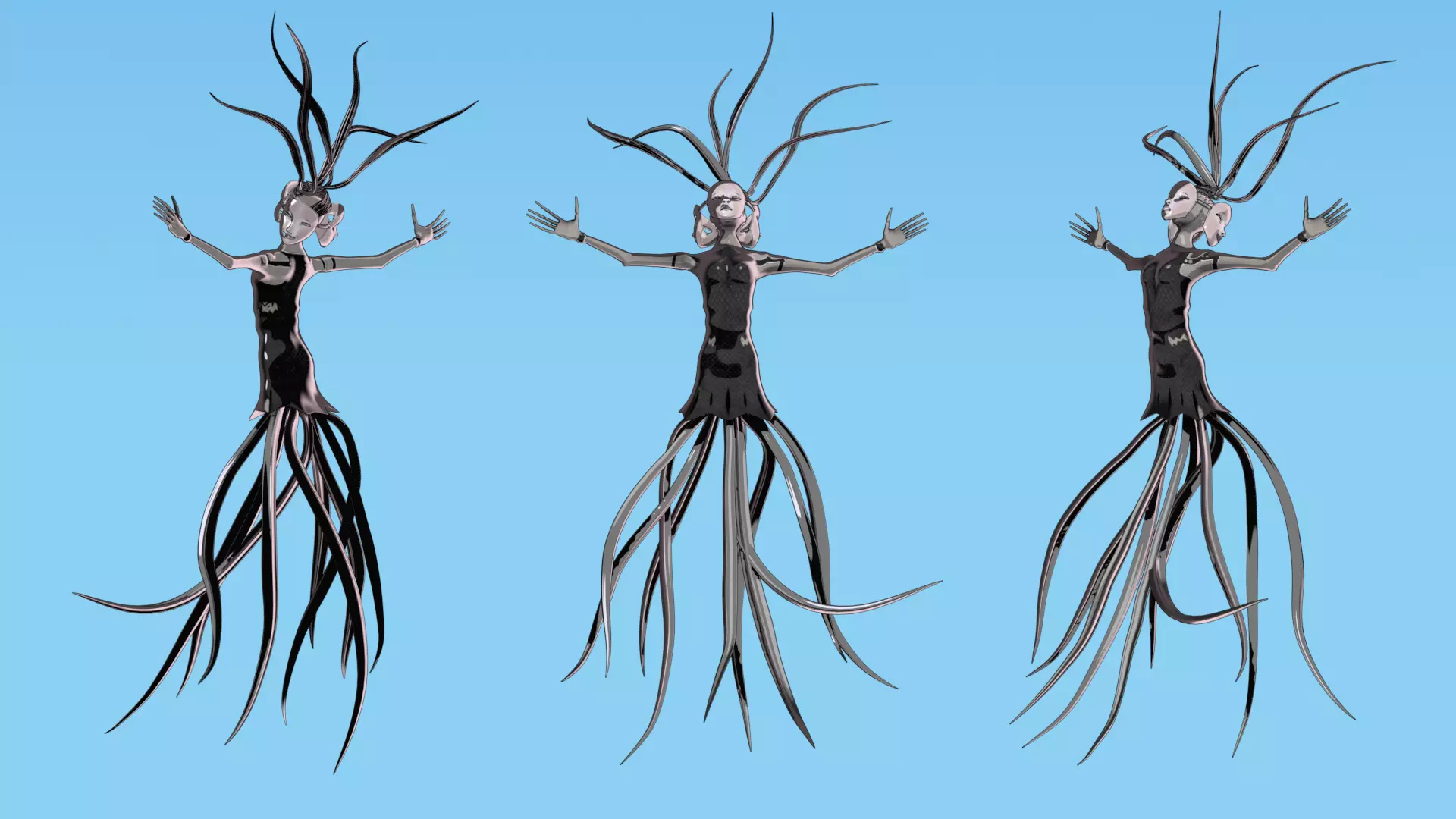 Ethereal Root Spirit Low-poly 3D model_1