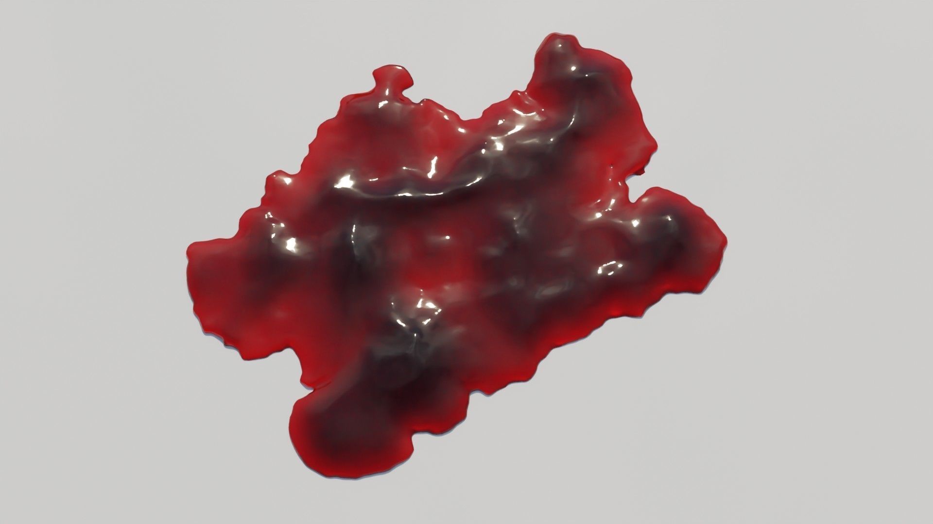 Animated Blood Stain Free 3D model_16