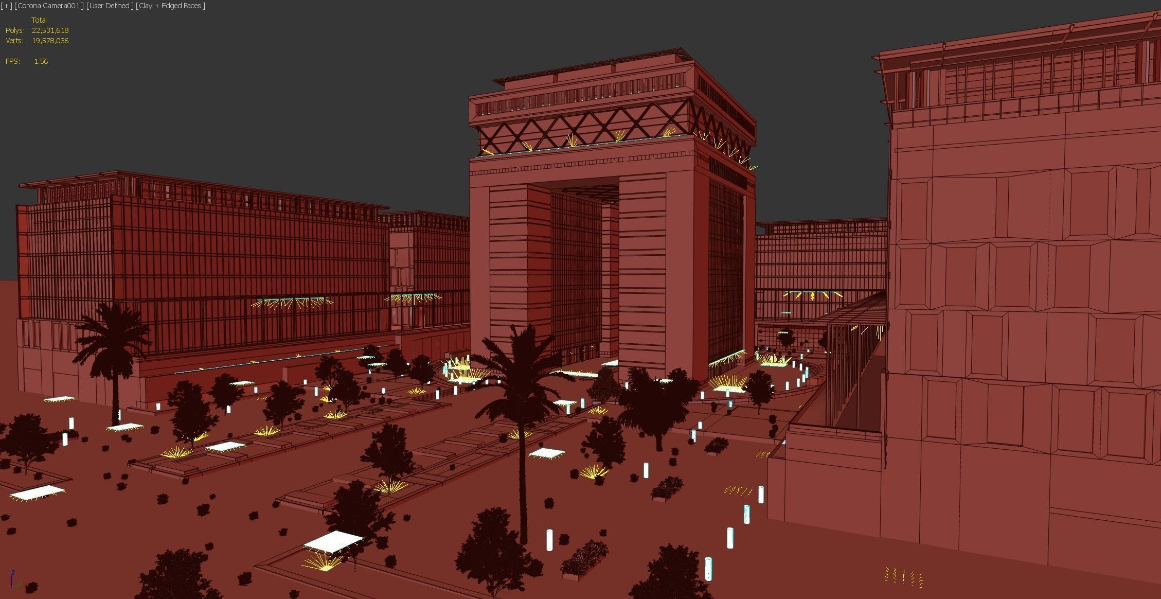 Dubai DIFC - lighting set up 3D model_9