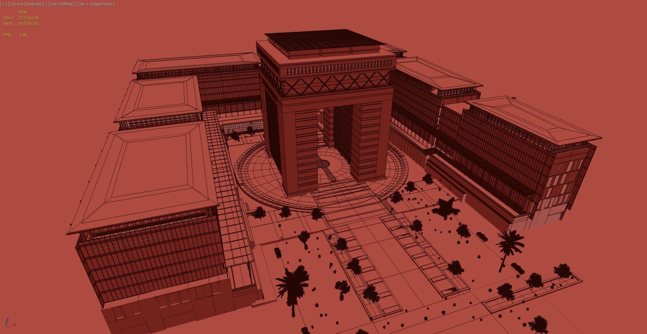 Dubai DIFC - lighting set up 3D model_6