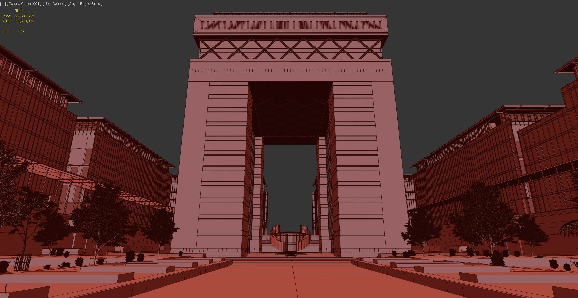 Dubai DIFC - lighting set up 3D model_4