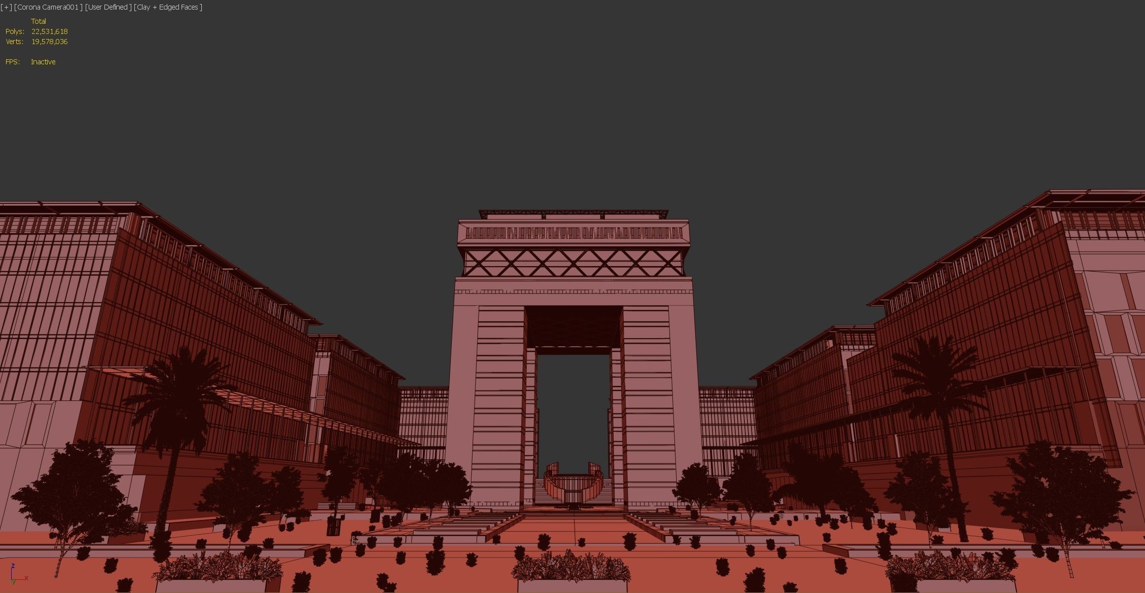 Dubai DIFC - lighting set up 3D model_5