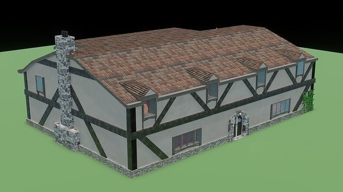 Cottage Inn Free low-poly 3D model