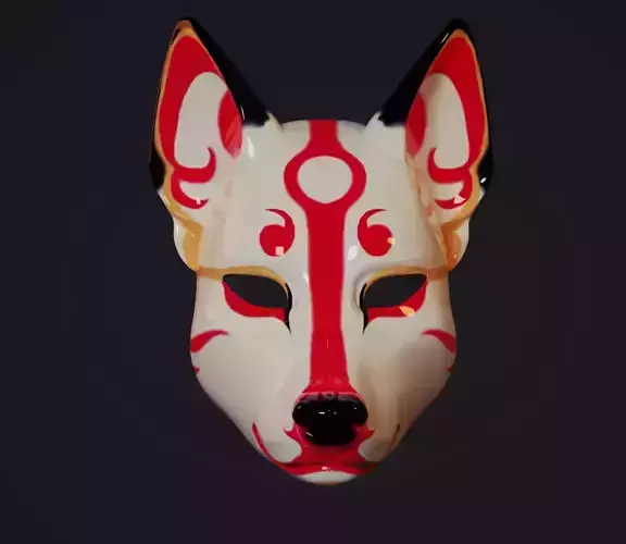 JAPANESE KITSUNE MASK