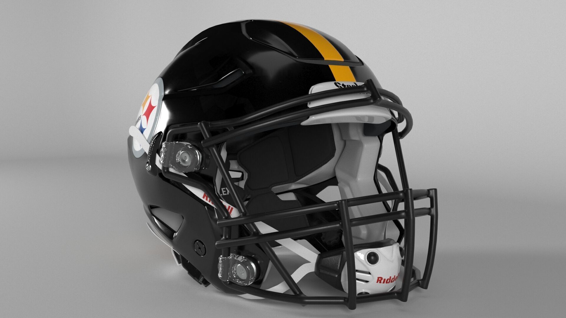 STEELERS PITTSBURGH Helmet Football AFC NORTH PBR updated 2025 3D model_2