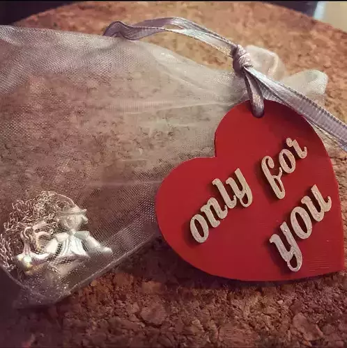 Heart with message 3D print model