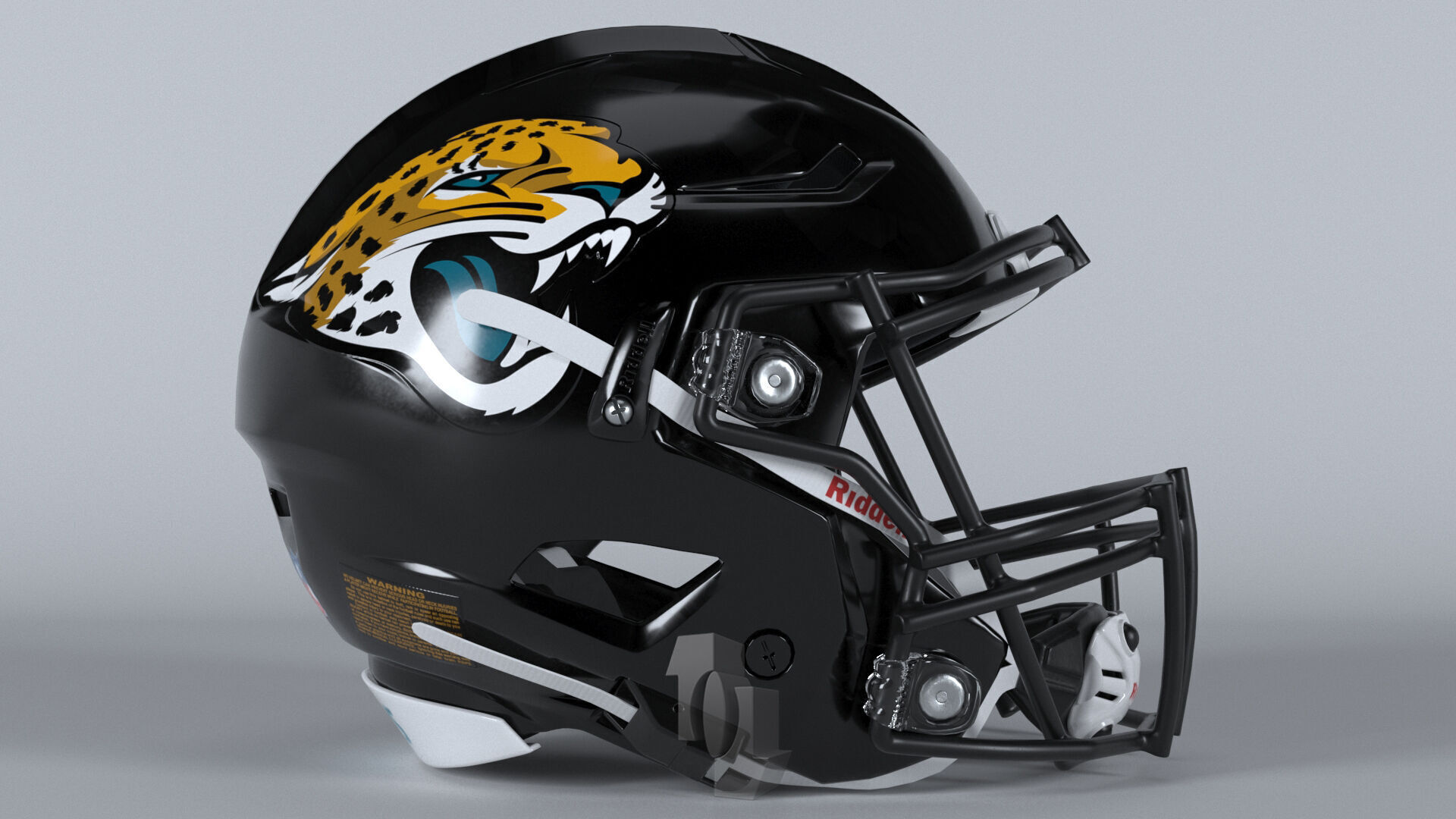 JAGUARS BALTIMORE Helmet Football AFC SOUTH PBR updated 2025 3D model_4