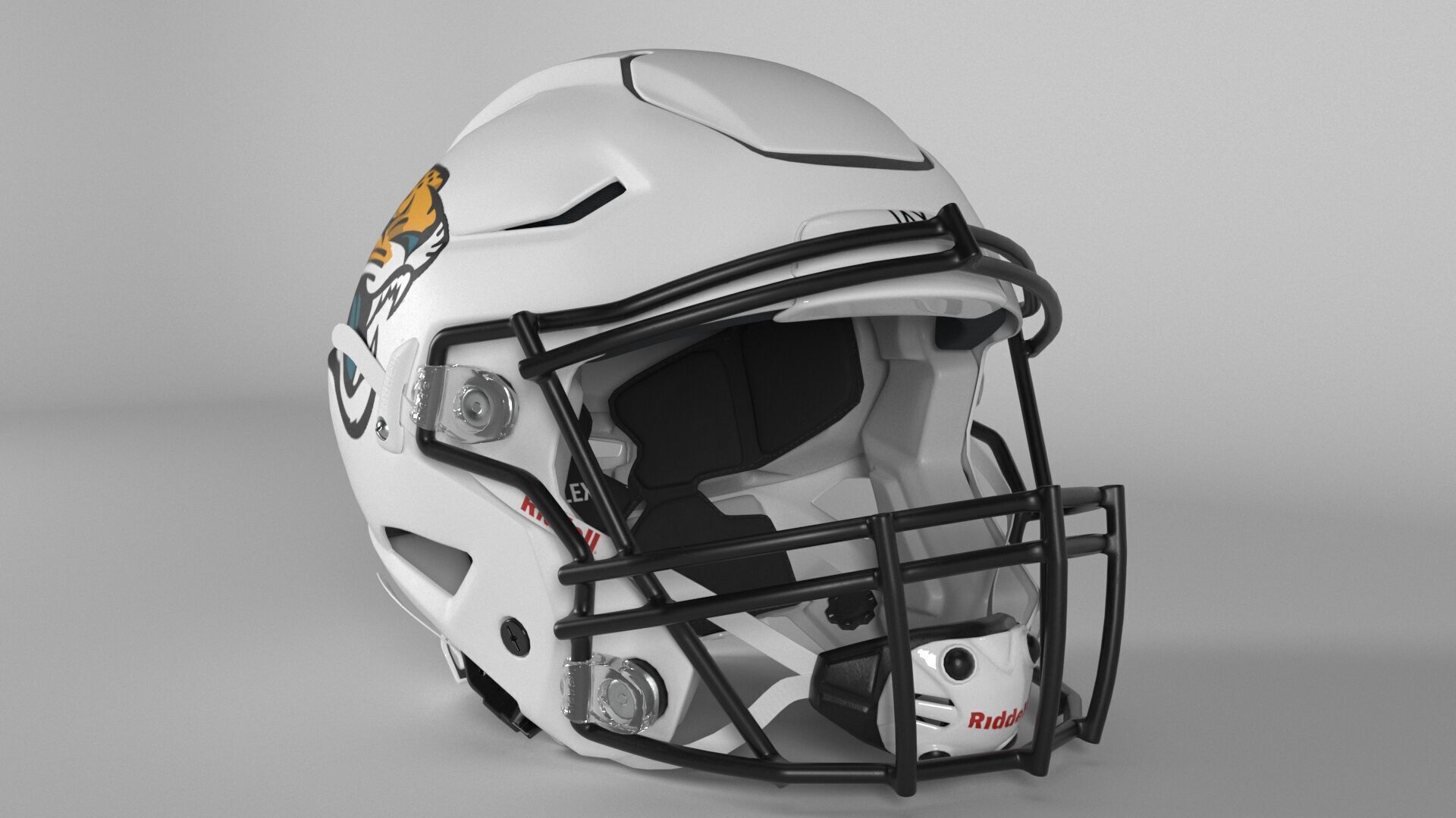 JAGUARS BALTIMORE Helmet Football AFC SOUTH PBR updated 2025 3D model_1