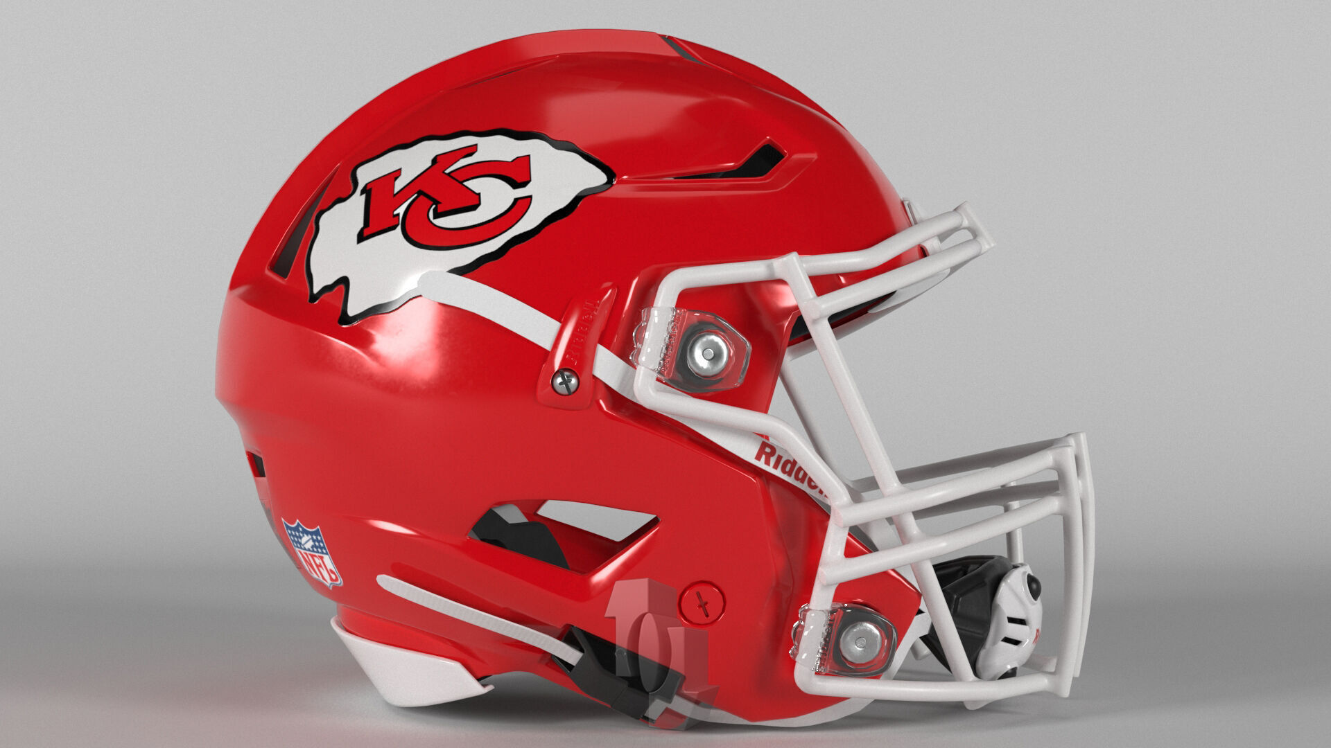 CHIEFS KANSAS CITY Helmet Football AFC West PBR updated 2025 3D model_1