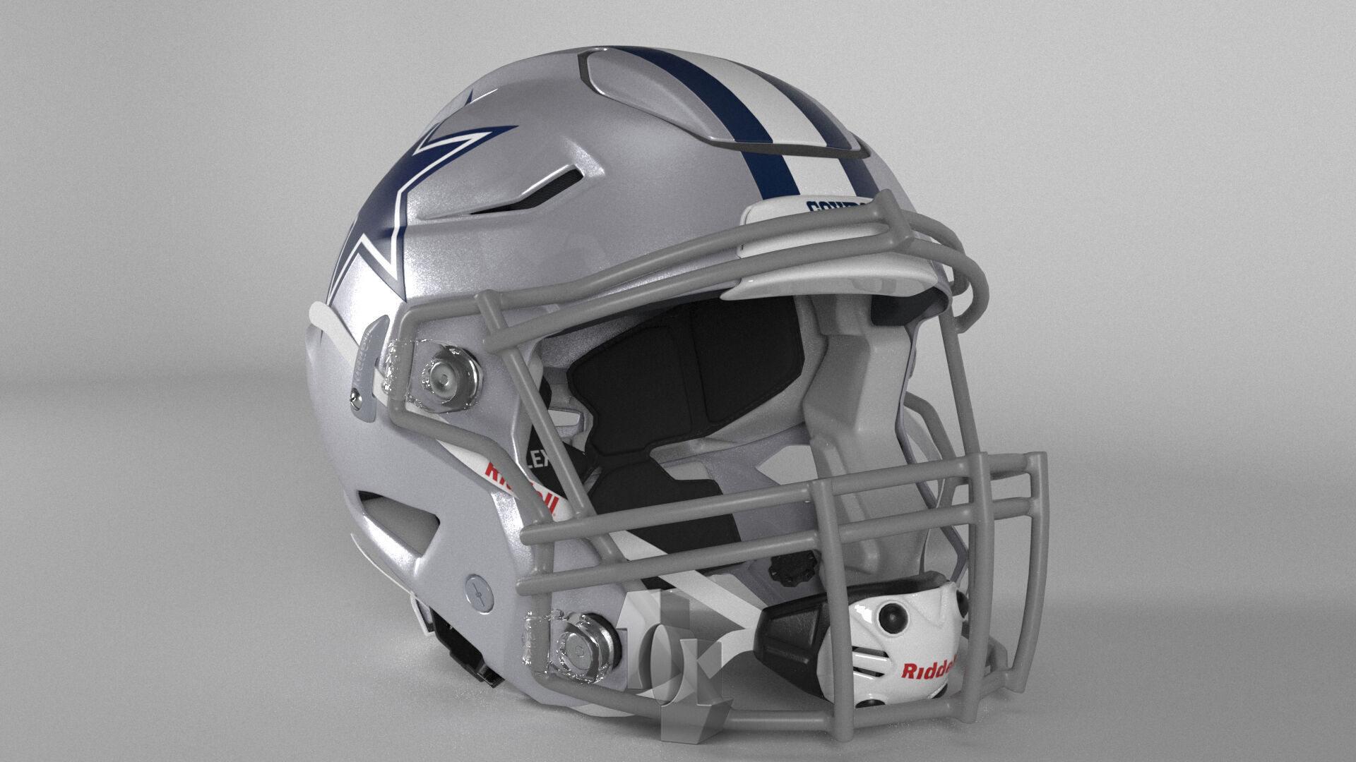 COWBOYS DALLAS Helmet Football NFC East PBR updated 2025 3D model_5