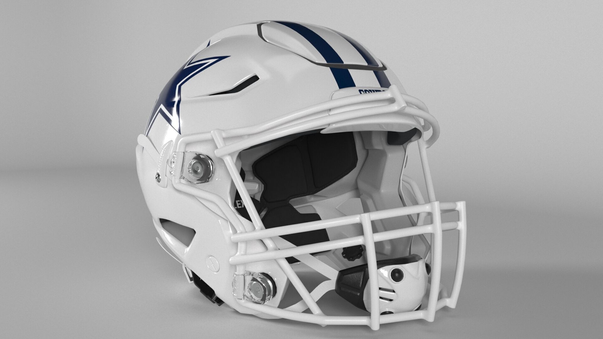 COWBOYS DALLAS Helmet Football NFC East PBR updated 2025 3D model_1