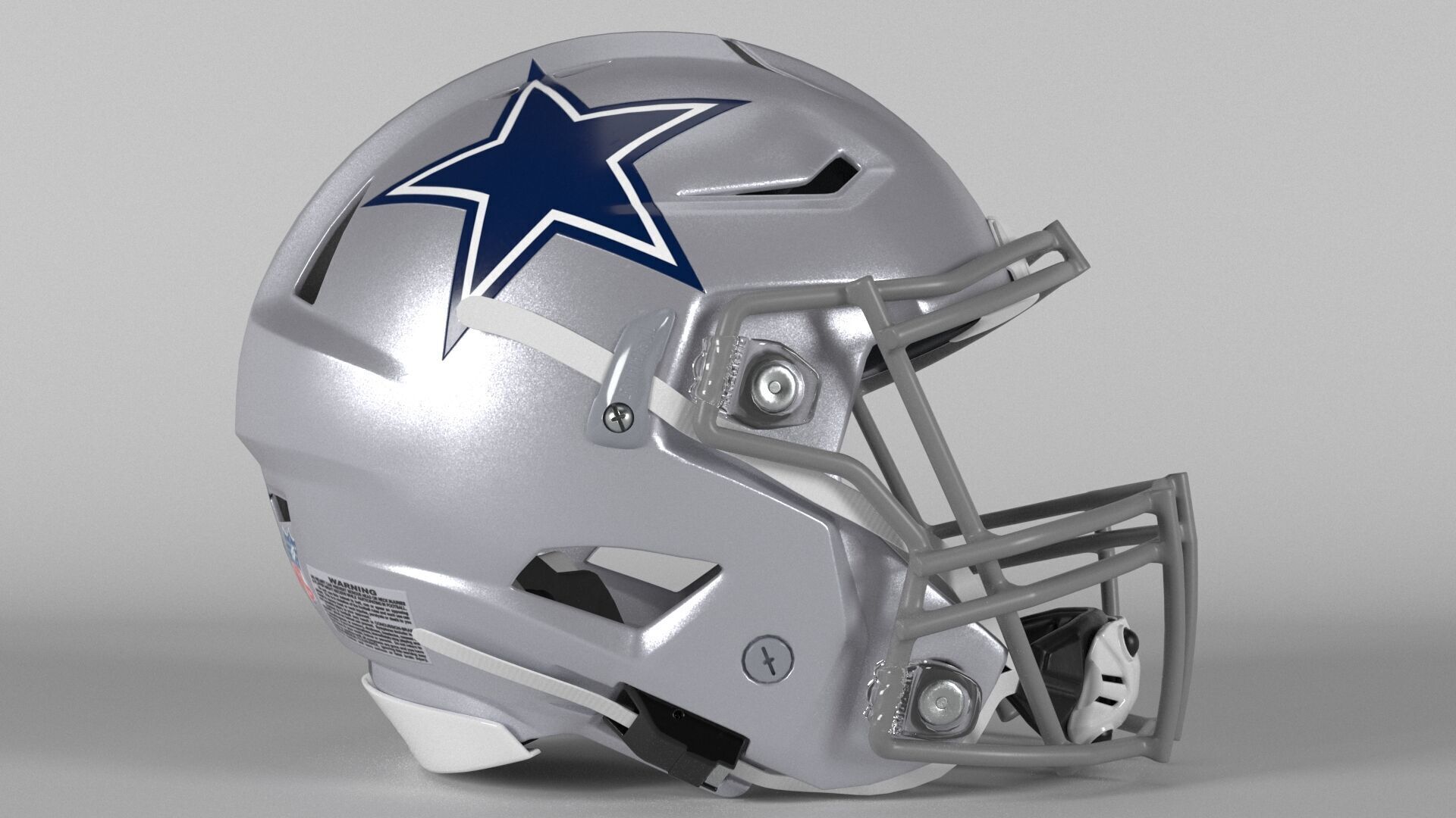 COWBOYS DALLAS Helmet Football NFC East PBR updated 2025 3D model_3