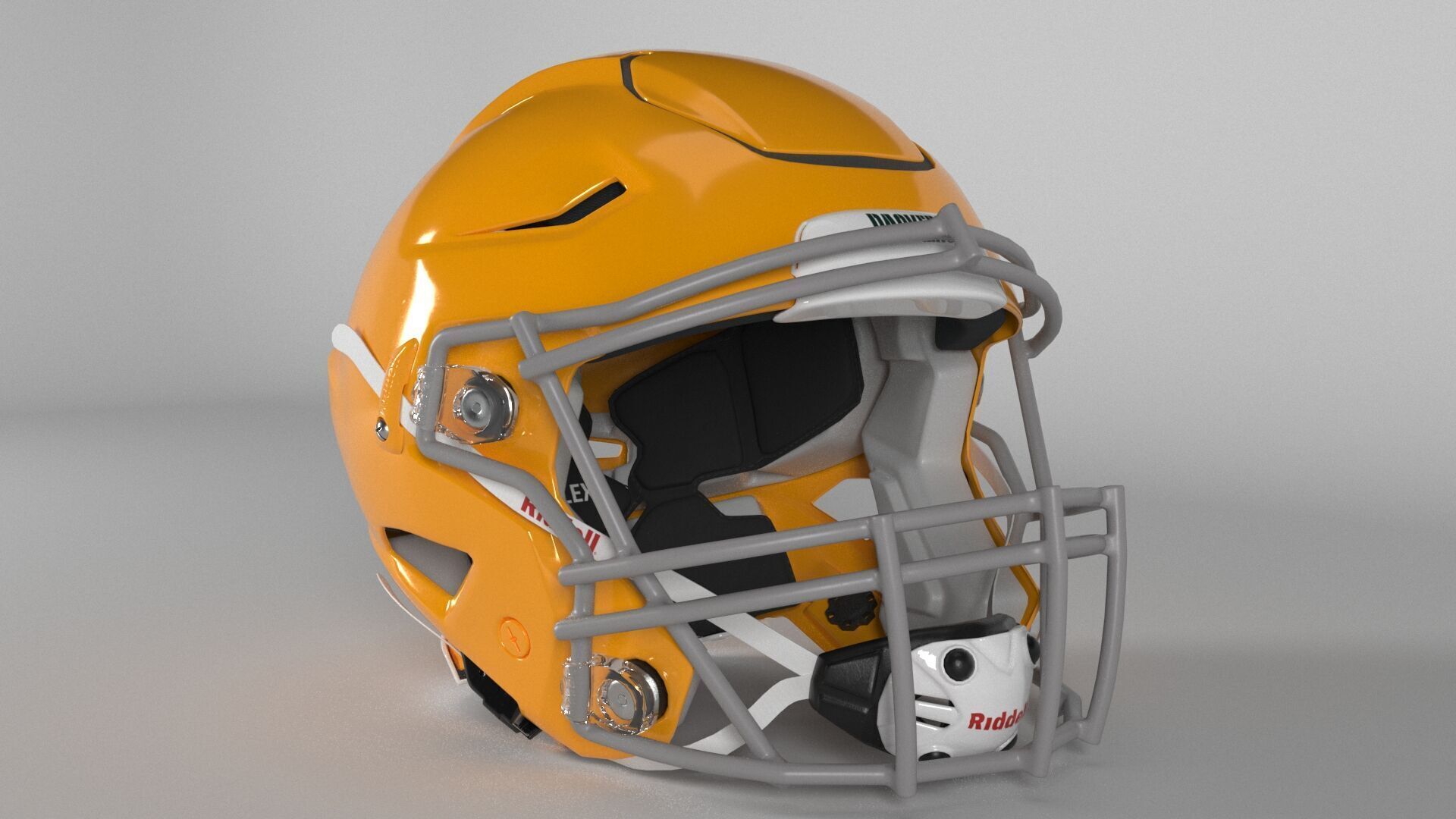 PACKERS GREEN BAY Helmet Football NFC NORTH PBR updated 2025 3D model_2