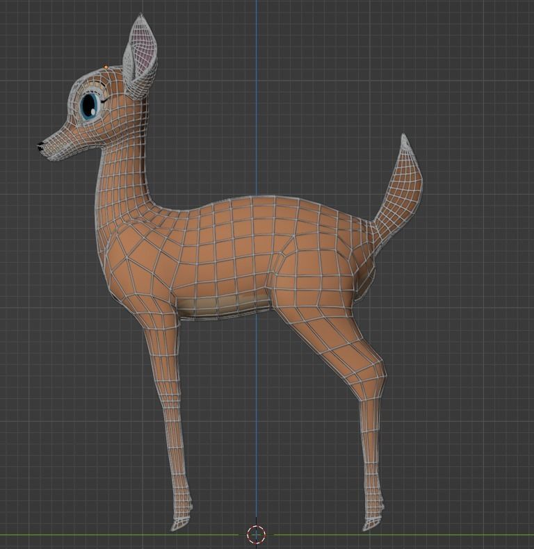 Adult Faline Model 3D model_2