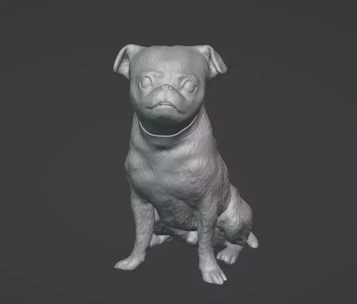 Dog Petit Brabanson model 3d print Free 3D print model