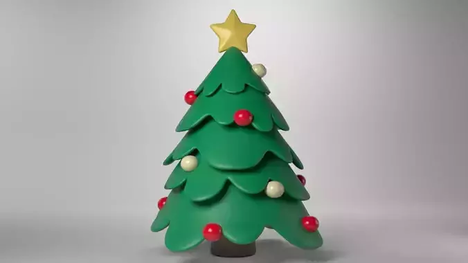 Low poly - Cute Christmas Tree