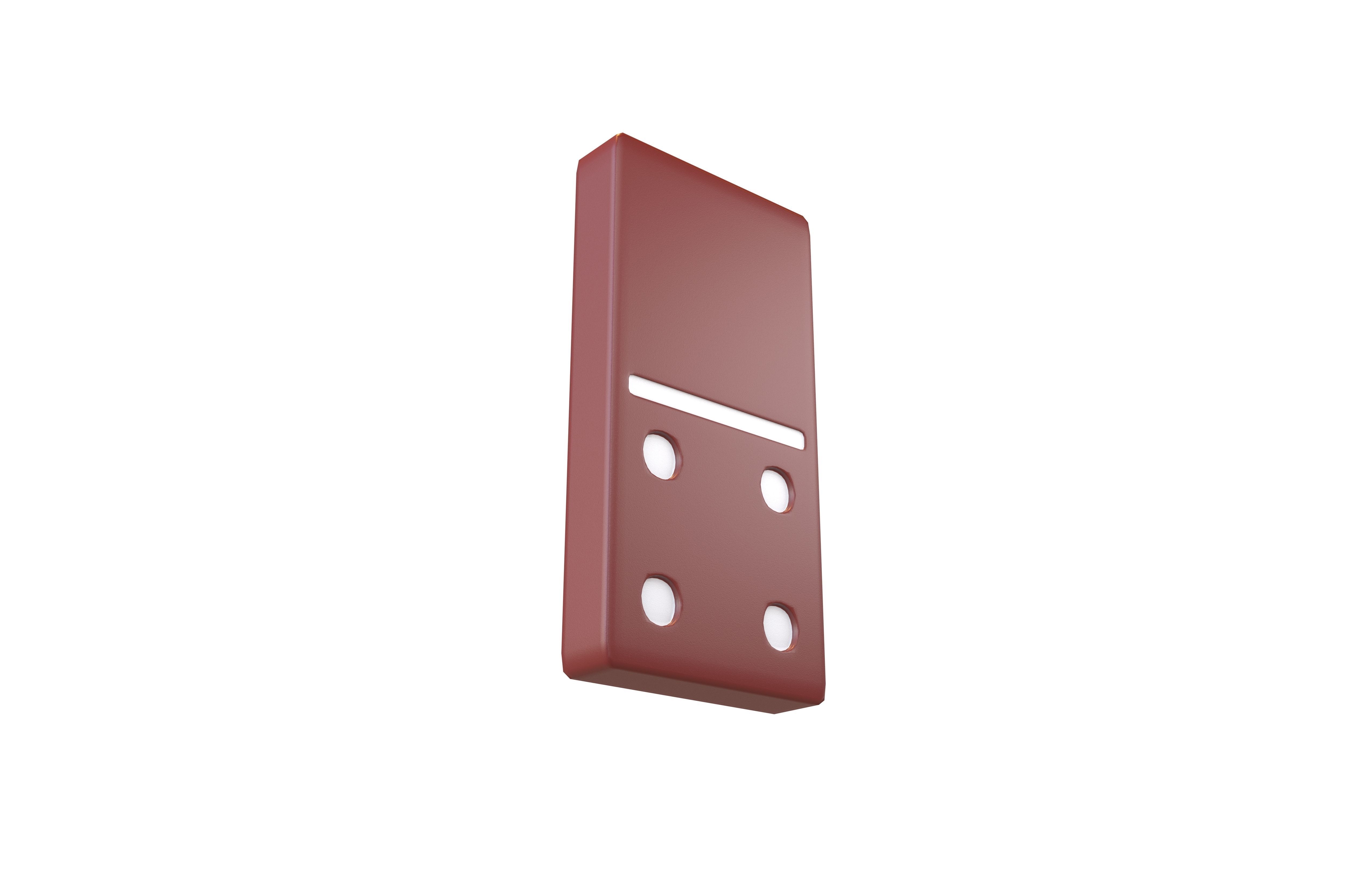 Dominoes v8 003 Low-poly 3D model_3