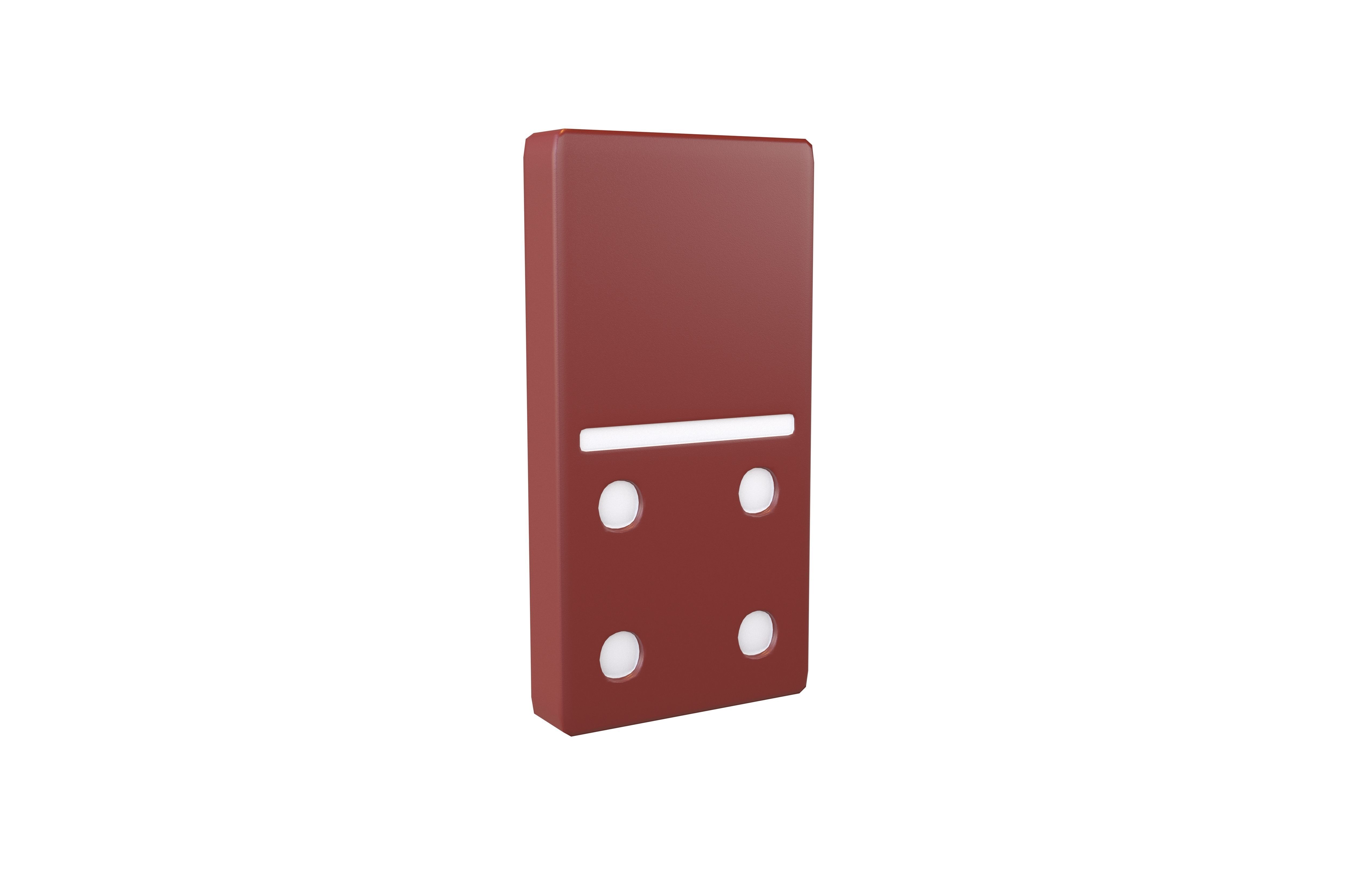 Dominoes v8 003 Low-poly 3D model_1