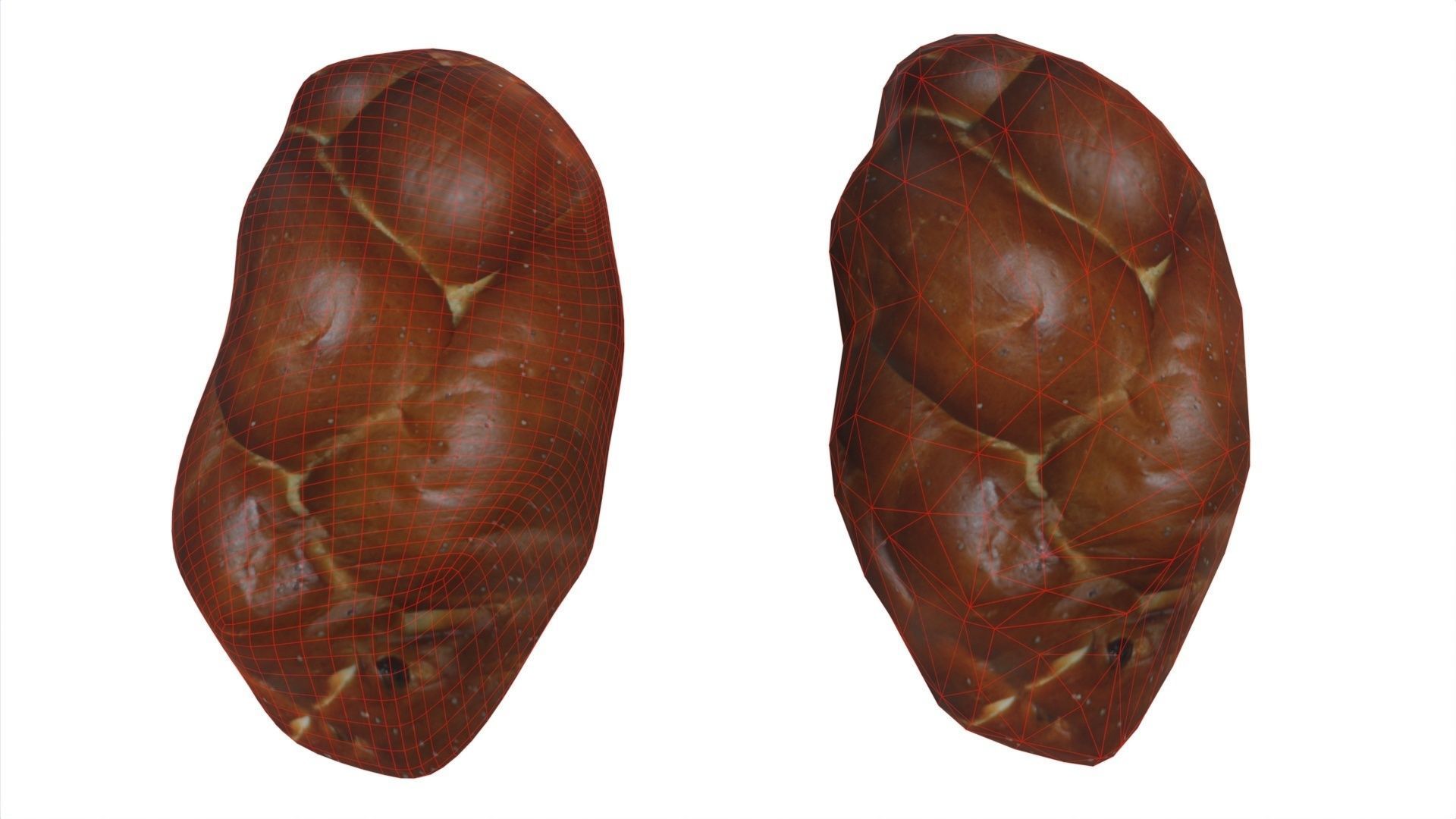 Free Bun Free low-poly 3D model_4