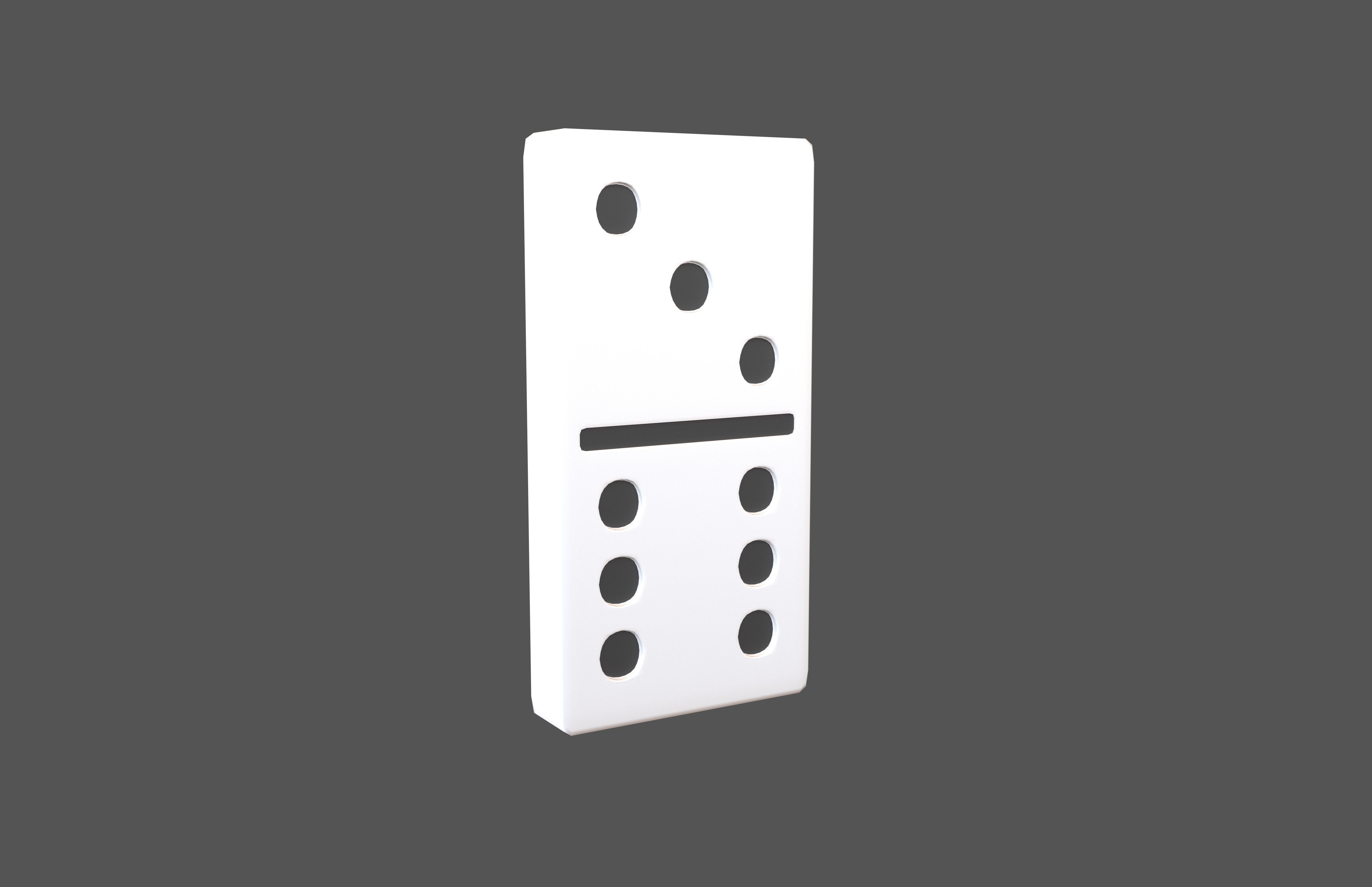 Dominoes v10 001 Low-poly 3D model_1