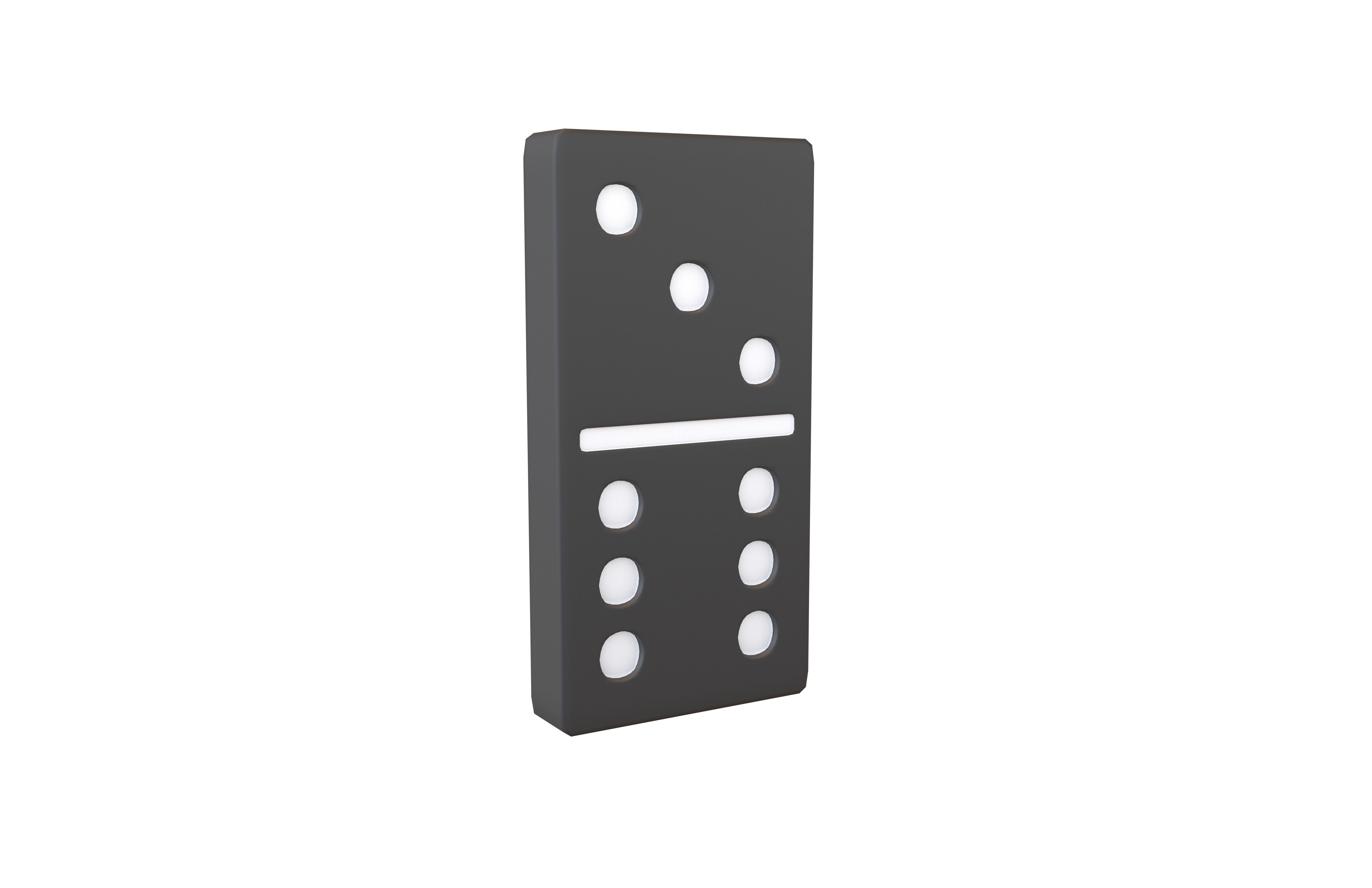 Dominoes v10 002 Low-poly 3D model_1