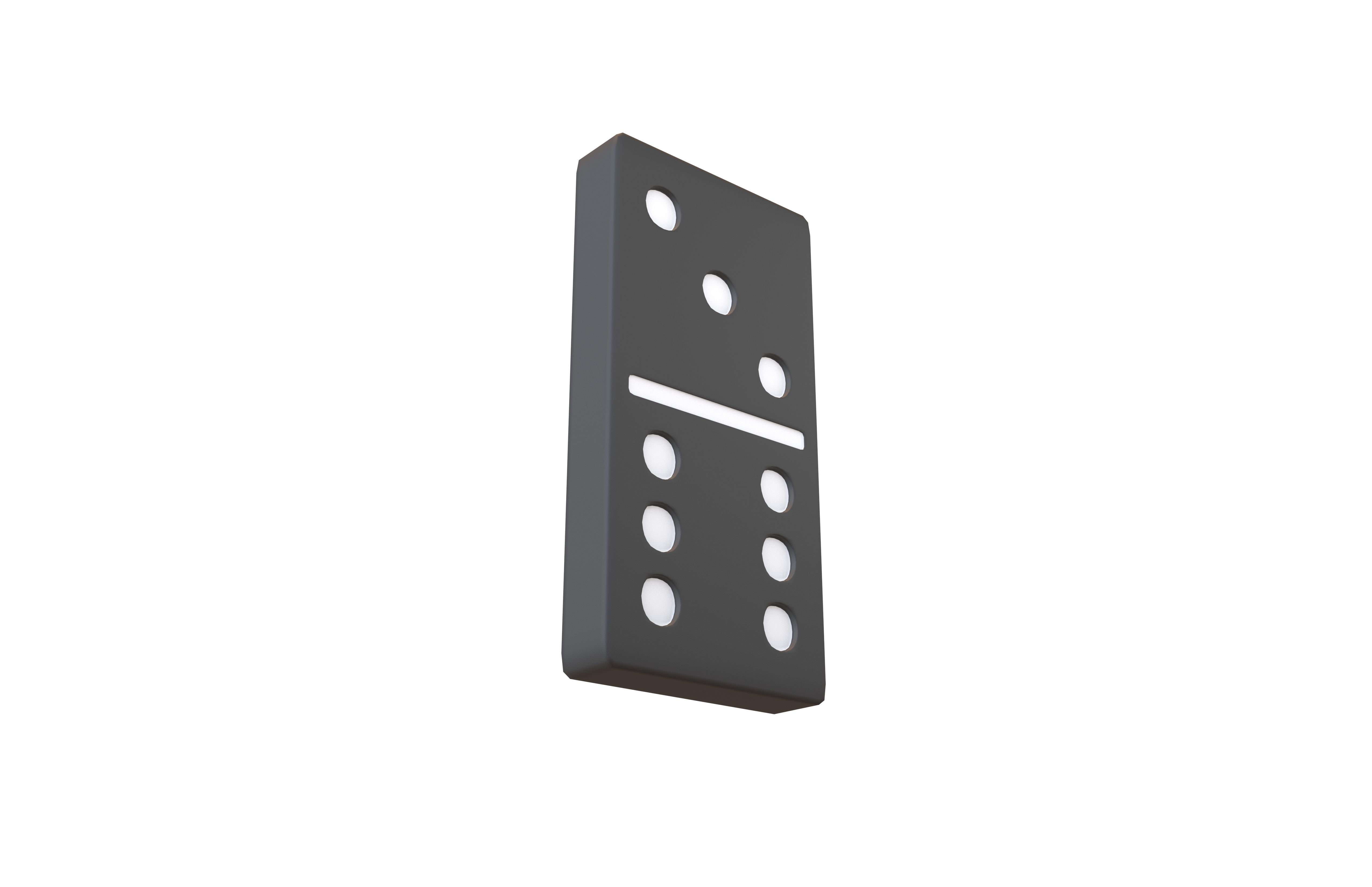 Dominoes v10 002 Low-poly 3D model_3