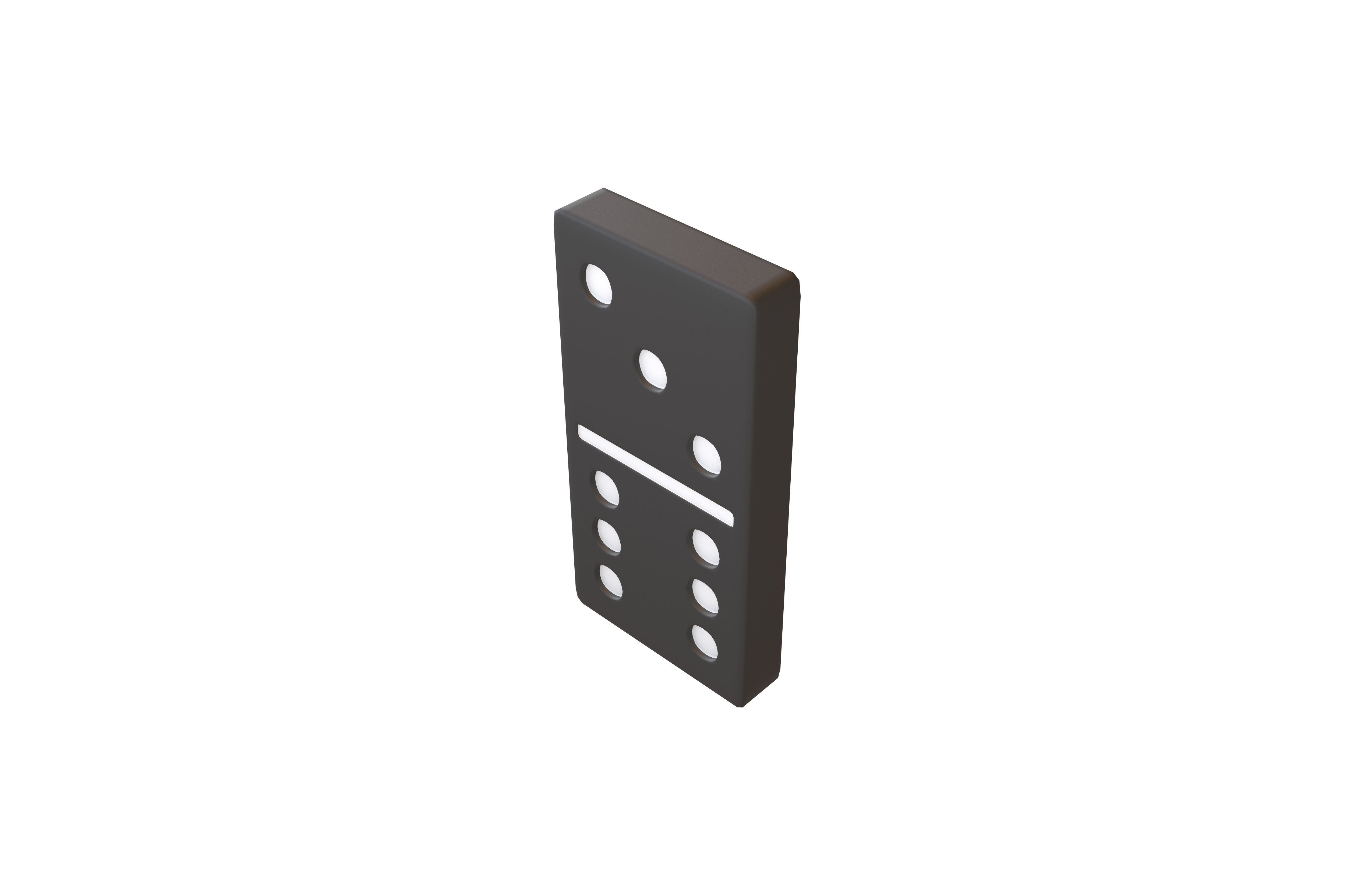 Dominoes v10 002 Low-poly 3D model_2