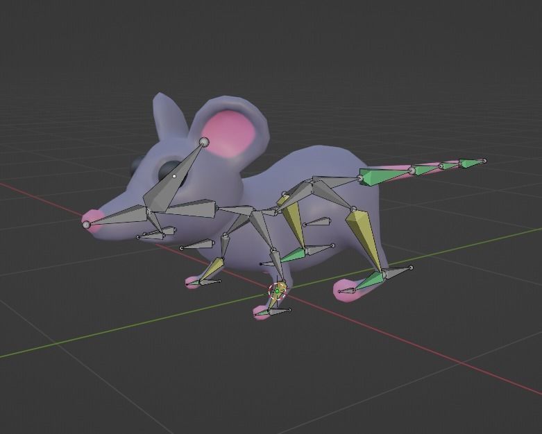 Stylize Mouse Low-poly 3D model_3