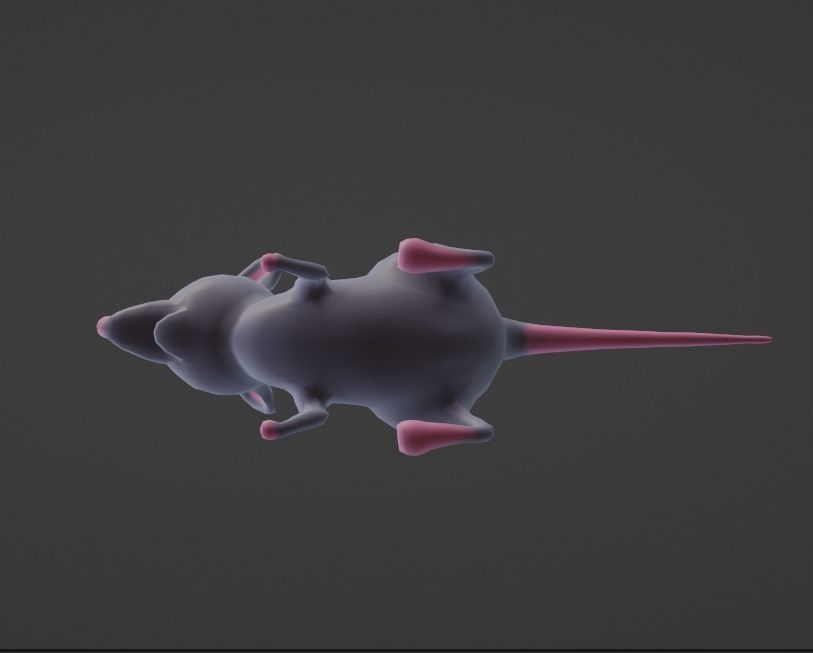 Stylize Mouse Low-poly 3D model_7