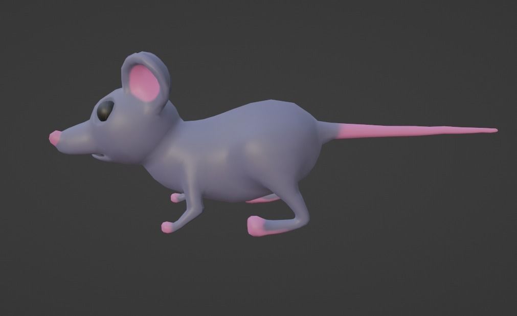 Stylize Mouse Low-poly 3D model_4