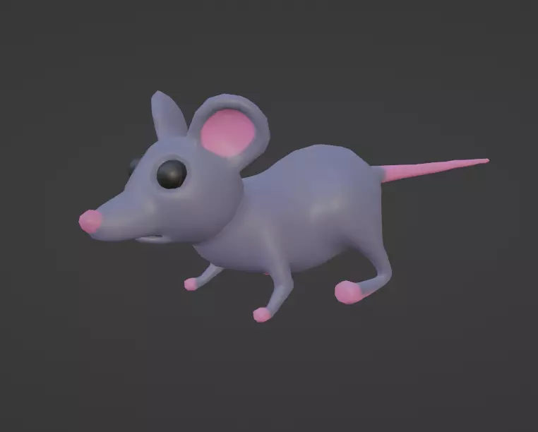 Stylize Mouse Low-poly 3D model_0